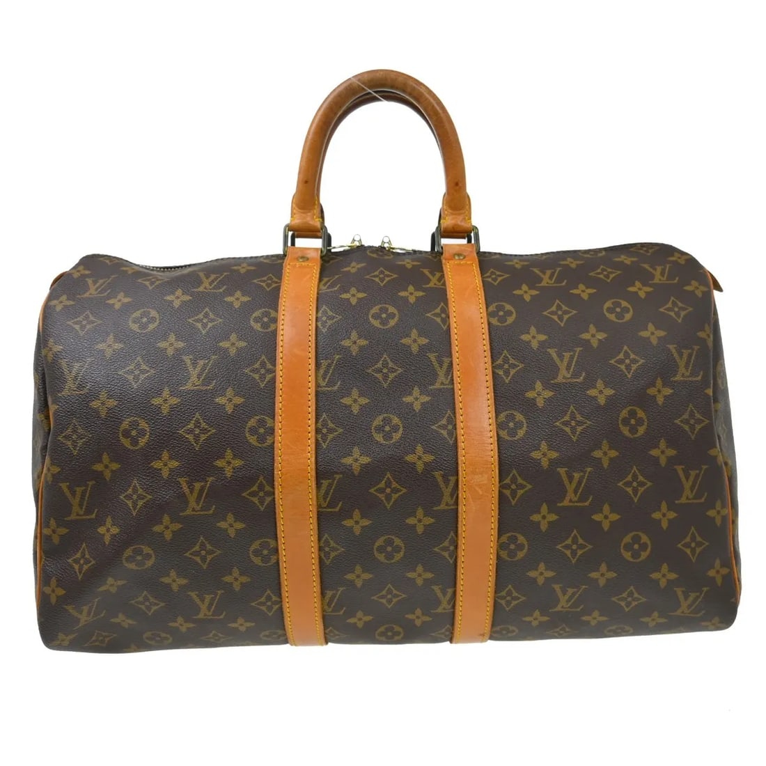 Louis Vuitton Keepall Brown Monogram Canvas Travel Bag: Louis Vuitton Keepall Brown Monogram Canvas Travel Bag Louis Vuitton Keepall in monogram canvas with a brown finish. This unisex bag is made in France and remains in good condition with visible wear f