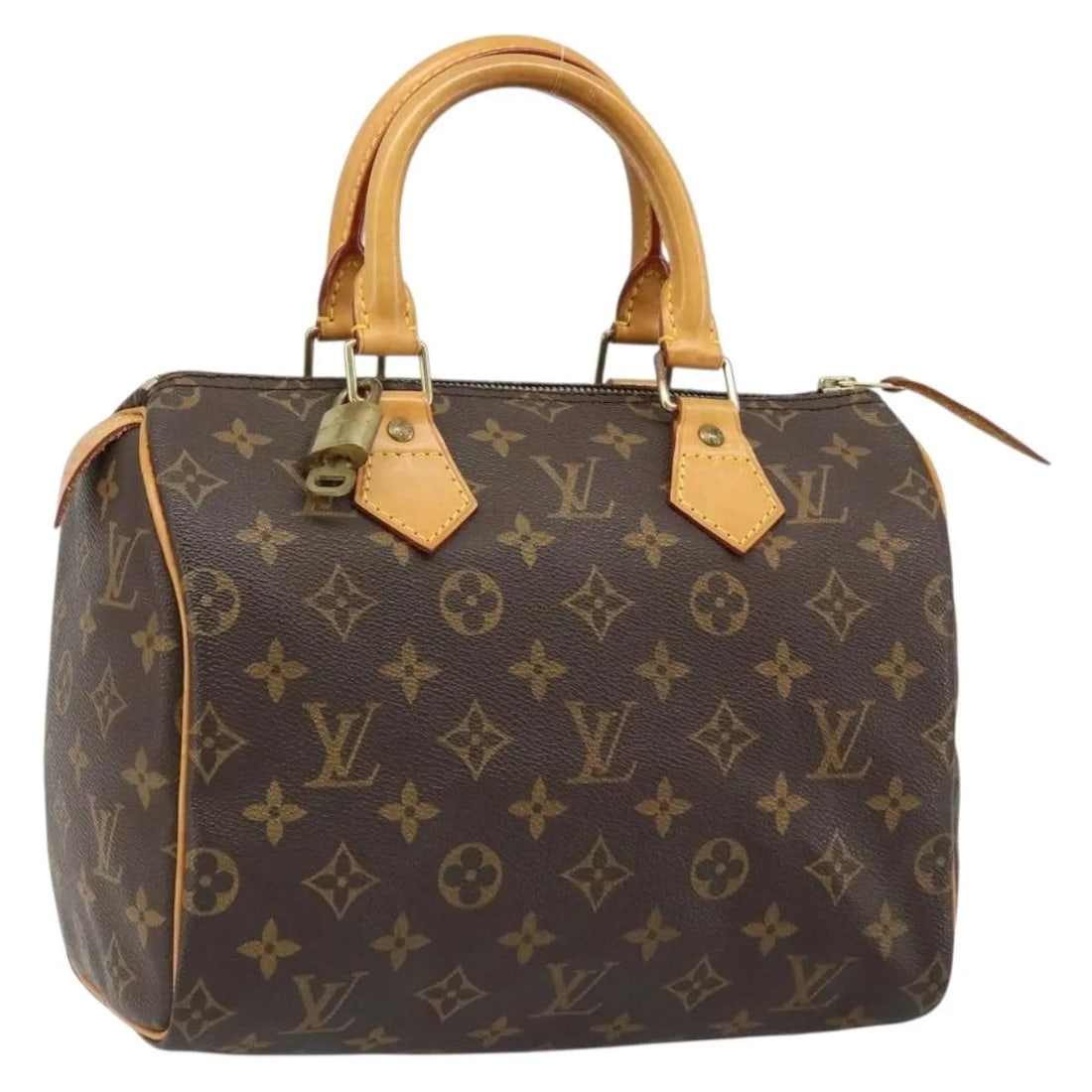 Louis Vuitton Speedy 25 Monogram Canvas Handbag: Louis Vuitton Speedy 25 Monogram Canvas Handbag This Louis Vuitton Speedy 25 handbag is crafted in Monogram canvas and presented in very good pre-owned condition. The canvas is well preserved overall,