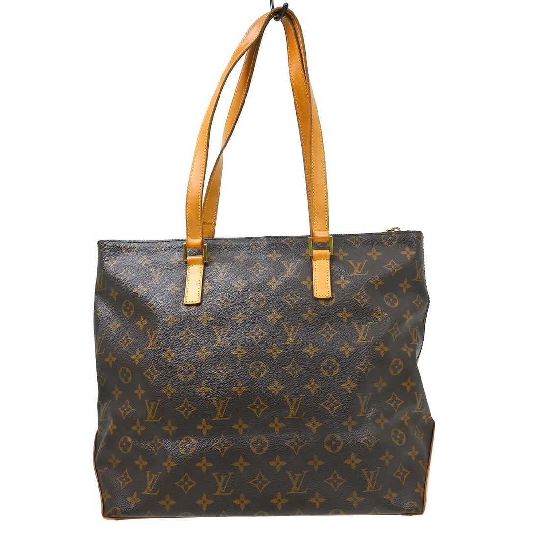 Louis Vuitton Cabas Mezzo Monogram Canvas Tote M51151 Brown: Louis Vuitton Cabas Mezzo Monogram Canvas Tote M51151 Brown Vintage Louis Vuitton Cabas Mezzo tote bag in brown Monogram canvas and leather. This zip-top handbag features double leather handles, logo 