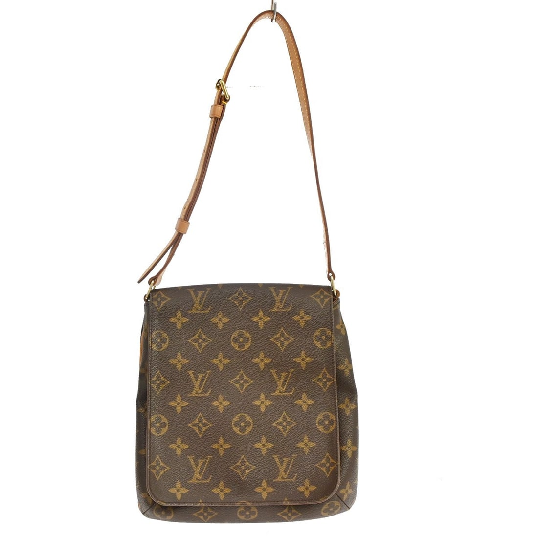 Louis Vuitton Musette Salsa Monogram Canvas Shoulder Bag M51258: Louis Vuitton Musette Salsa Monogram Canvas Shoulder Bag M51258 Vintage Louis Vuitton Musette Salsa short shoulder bag in brown Monogram canvas with leather trim and an Alcantara lining. This medium s