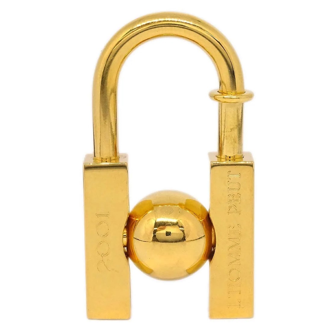 Gold Plated LHomme Peut Embellir La Terre Cadena Bag Charm by Hermes (1 of 4)