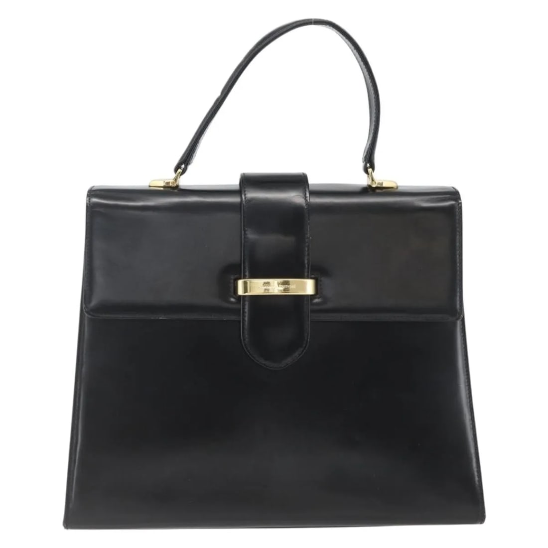 Black Leather Handbag Valentino Garavani Vintage (1 of 18)
