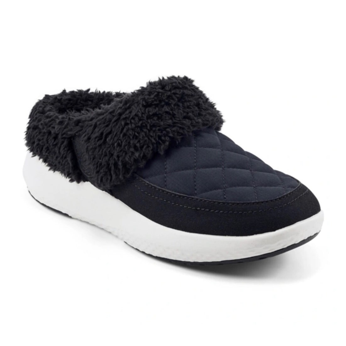 Easy Spirit x Martha Stewart Women's Evee Eco Cozy Mules Black 11M: Easy Spirit x Martha Stewart Women's Evee Eco Cozy Mules Black 11M Experience the perfect blend of style and comfort with the Women's Evee Eco Cozy Mules by Easy Spirit, designed in collaboration with