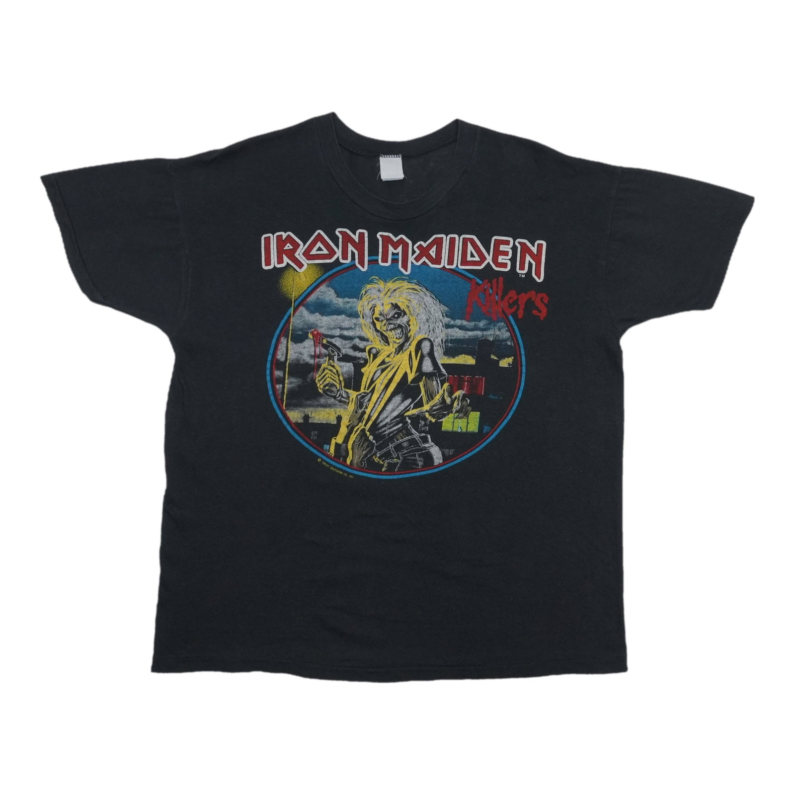 Vintage Iron Maiden Killers 1982 Tour Black Cotton Shirt (1 of 5)