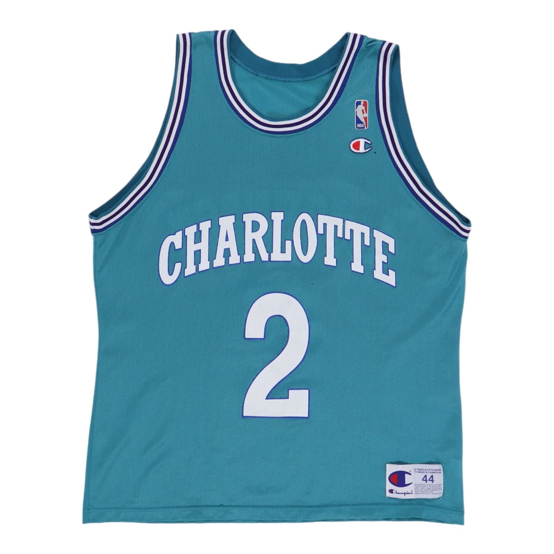 Vintage Charlotte Hornets Larry Johnson NBA Jersey from the 1990s (1 of 6)