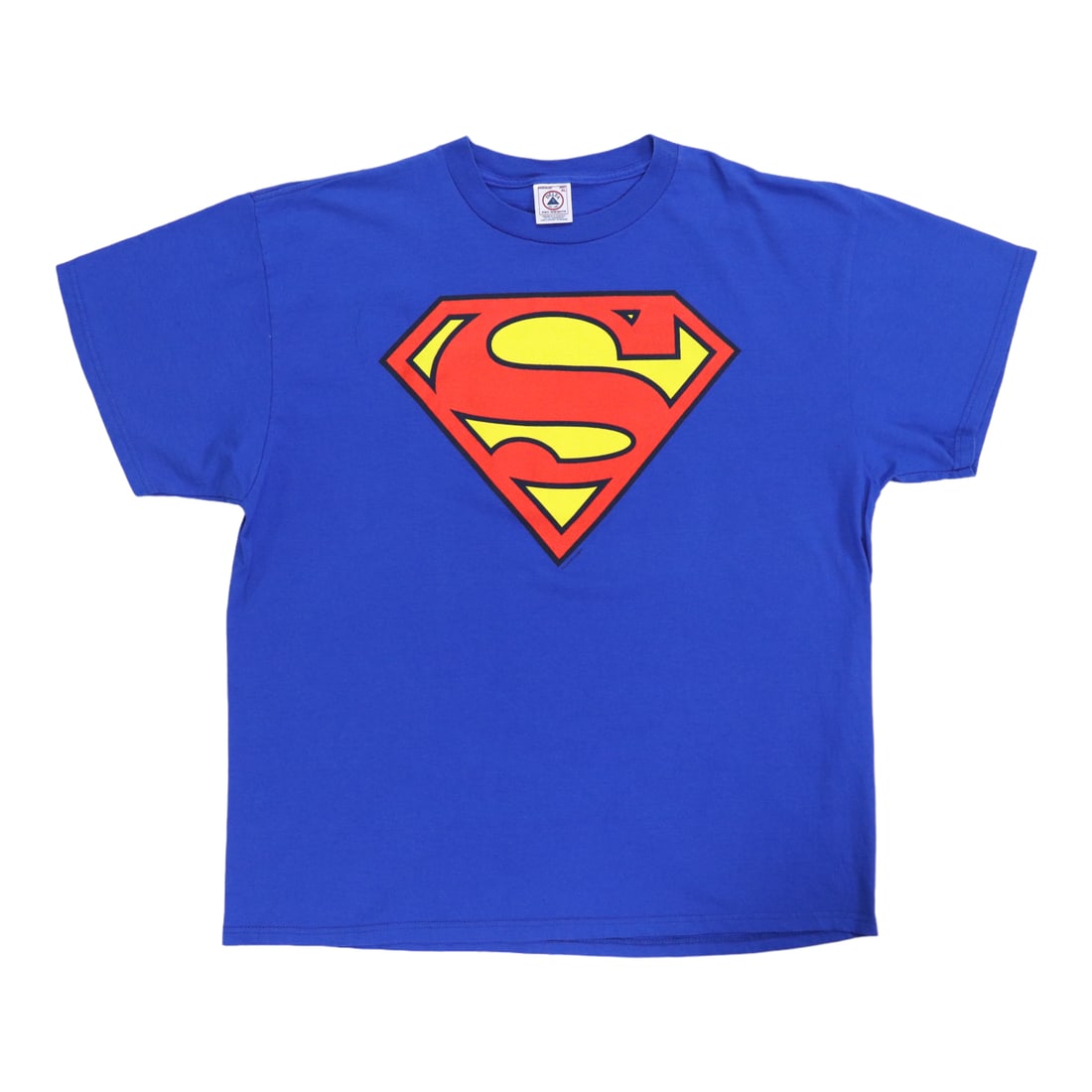 Blue 1990s Superman T Shirt 100 Percent Cotton DC Comics Extra Large (1 of 5)
