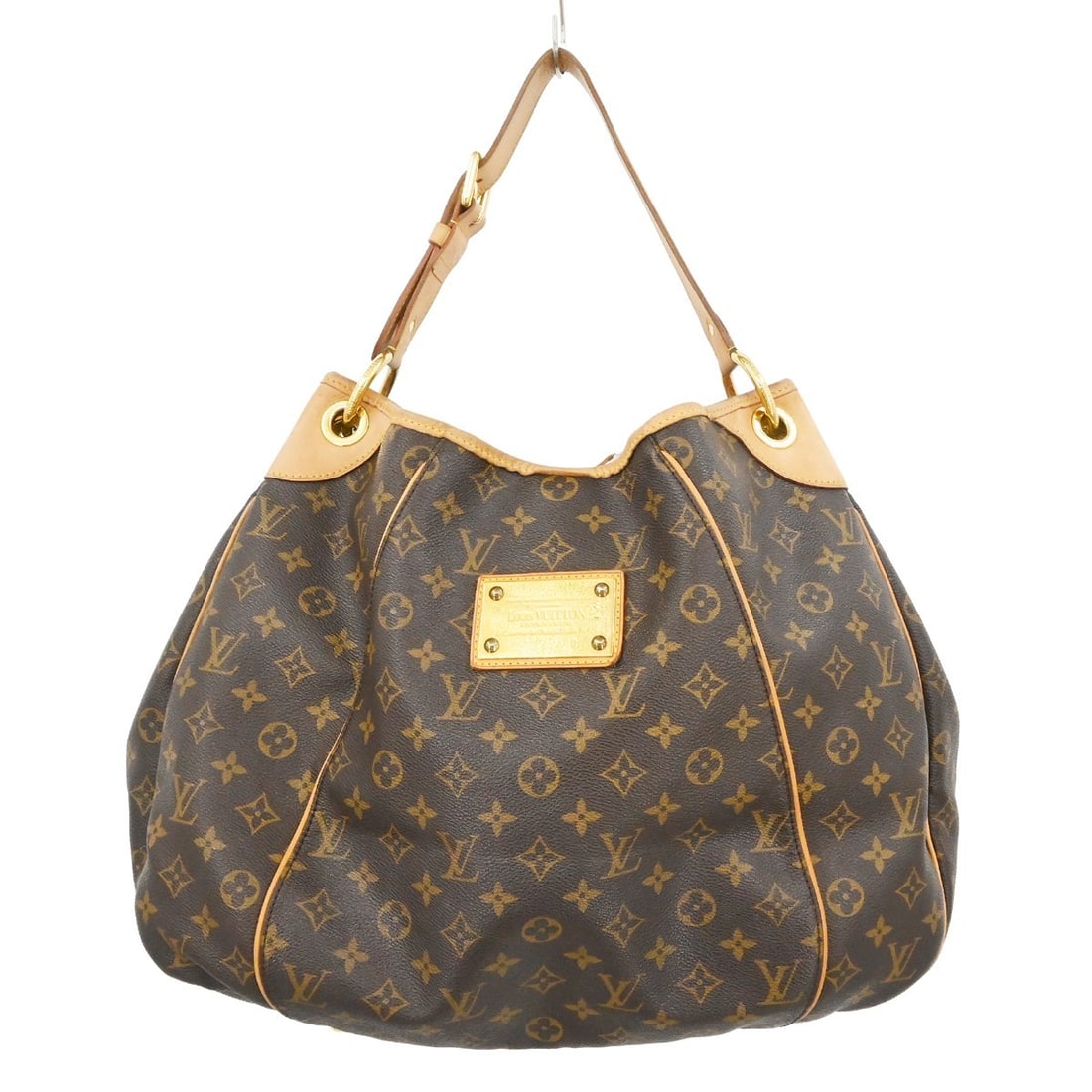 Louis Vuitton Galliera GM Monogram Shoulder Bag M56381 Brown: Louis Vuitton Galliera GM Monogram Shoulder Bag M56381 Brown Vintage Louis Vuitton Galliera GM shoulder bag in brown Monogram canvas with leather trim and beige leather straps. Made in France, this wo