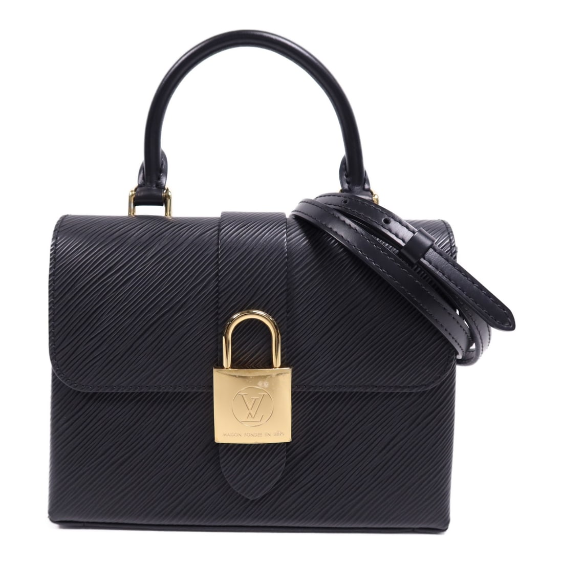 Louis Vuitton Locky BB Black Epi Calfskin Shoulder Bag: Louis Vuitton Locky BB Black Epi Calfskin Shoulder Bag This Louis Vuitton Locky BB 2-way shoulder bag features a stylish black Epi calfskin leather exterior and gold-tone hardware. Designed for versat