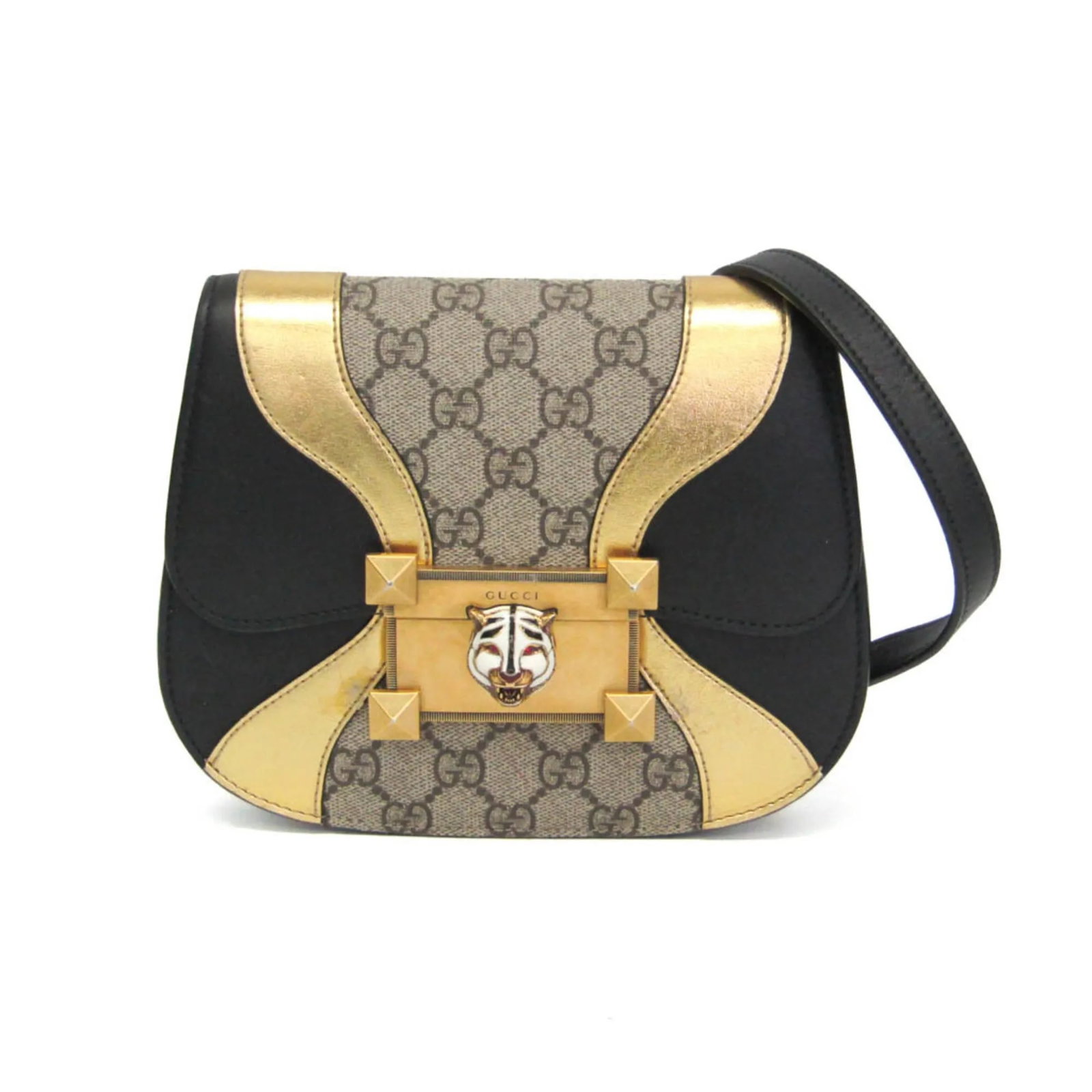 Gucci Osiride beige canvas leather shoulder bag: Gucci Osiride beige canvas leather shoulder bag The Gucci Osiride Shoulder Bag is crafted from GG coated canvas and leather in a classic beige color. Designed for women, this shoulder bag features a s