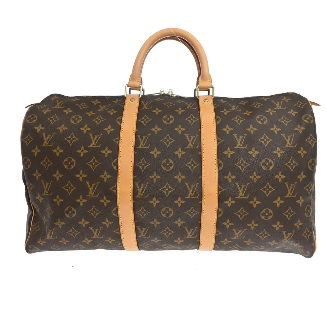 Louis Vuitton Keepall Monogram Canvas Travel Bag: Louis Vuitton Keepall Monogram Canvas Travel Bag This Louis Vuitton Keepall Bag features the iconic Monogram canvas in brown and is designed for unisex use. Made in France, it offers ample space and i