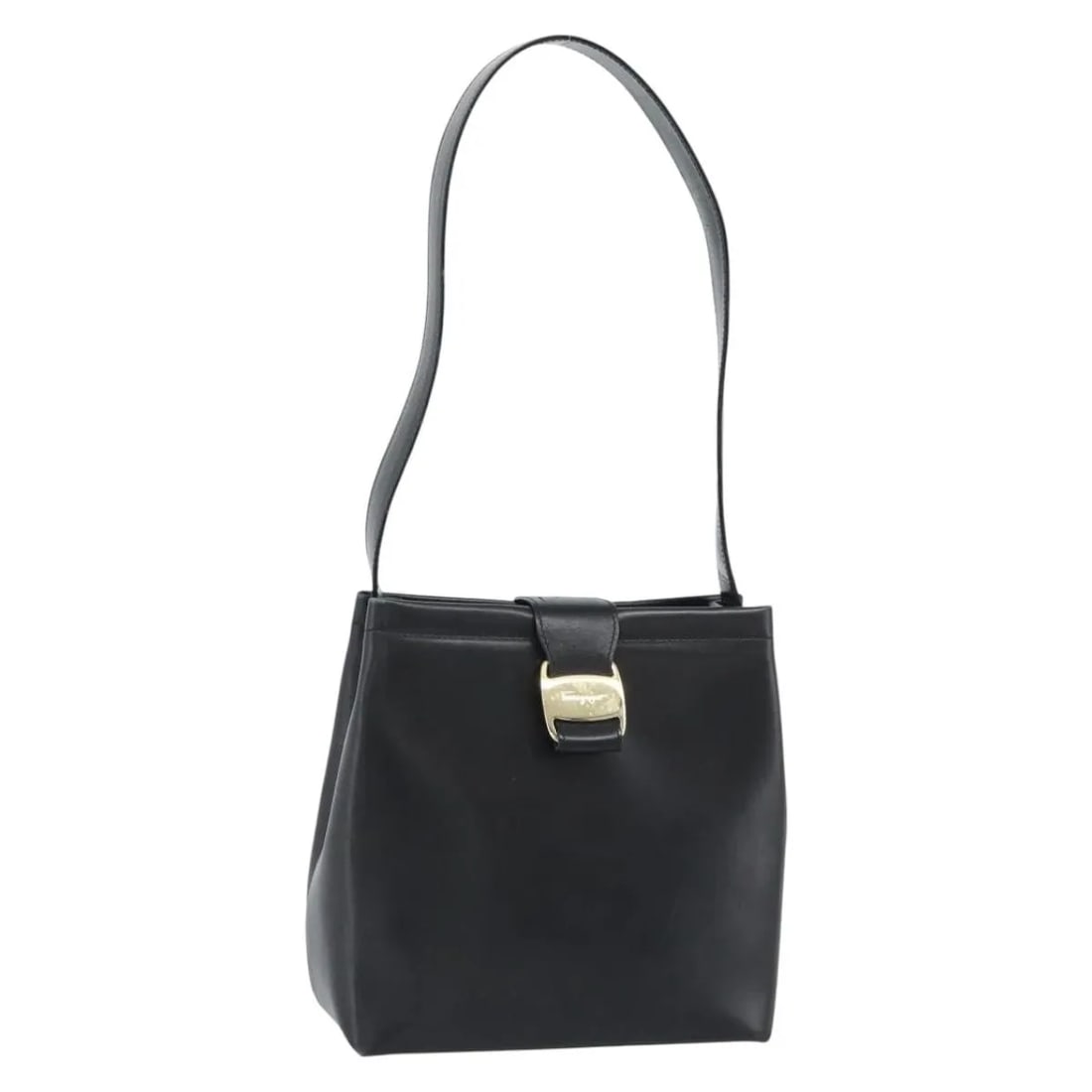 Salvatore Ferragamo Vala black leather handbag 20cm x 21cm x 10cm (1 of 18)