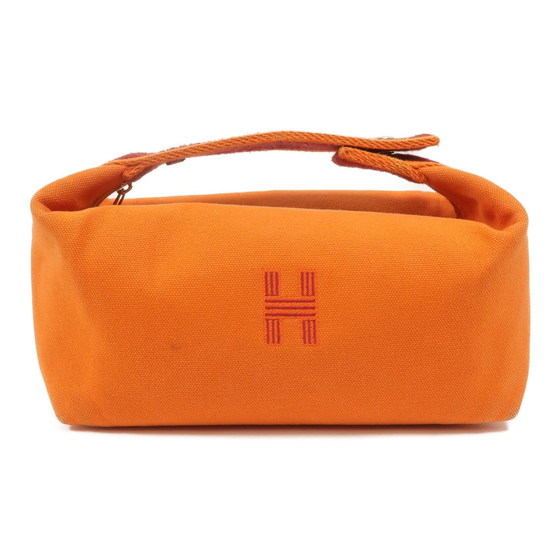 Hermes Bride a Brac PM Orange Canvas Handbag (1 of 16)