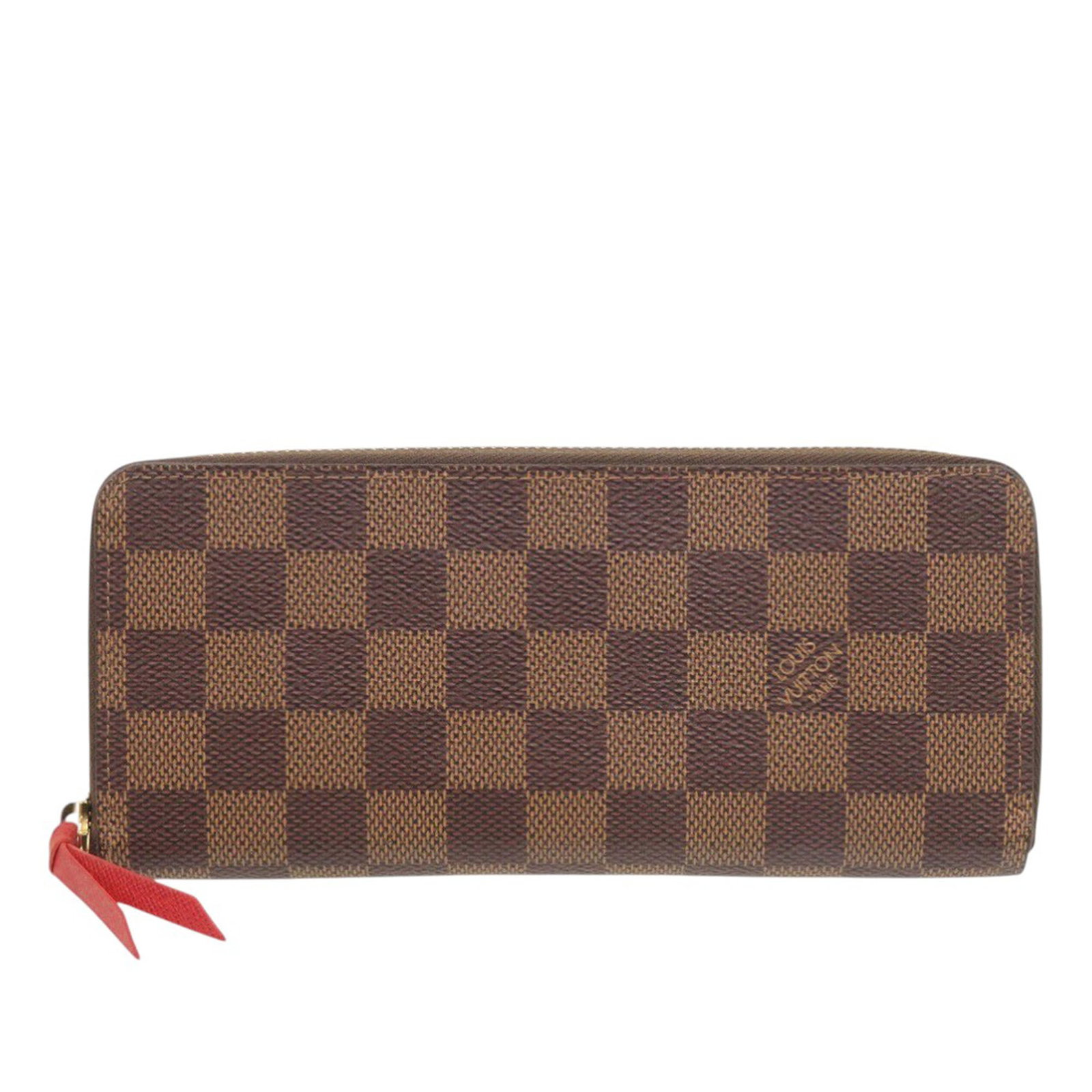 Louis Vuitton Zippy Long Wallet in Damier Ebene Canvas: Louis Vuitton Zippy Long Wallet in Damier Ebene Canvas Louis Vuitton Damier Ebene Zippy Long Wallet in brown fabric with the signature zip-around design. The wallet features an interior zip compartmen