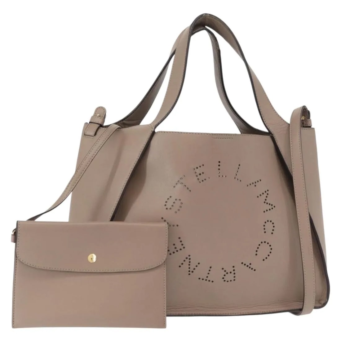 Beige Synthetic Stella McCartney Alter Tote Bag Perforated Design (1 of 18)