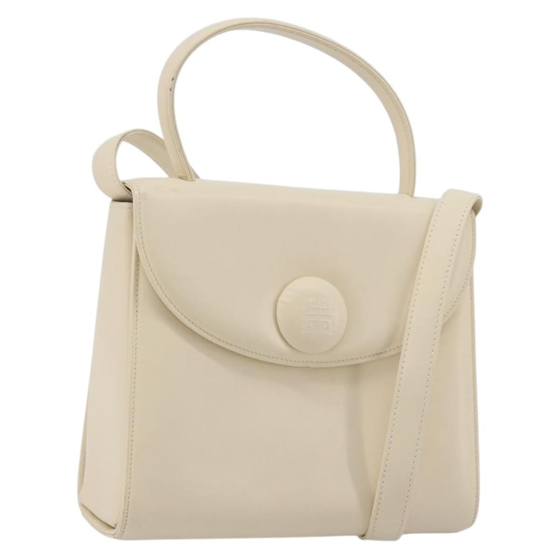 GIVENCHY Ivory Leather 2way Handbag (1 of 18)
