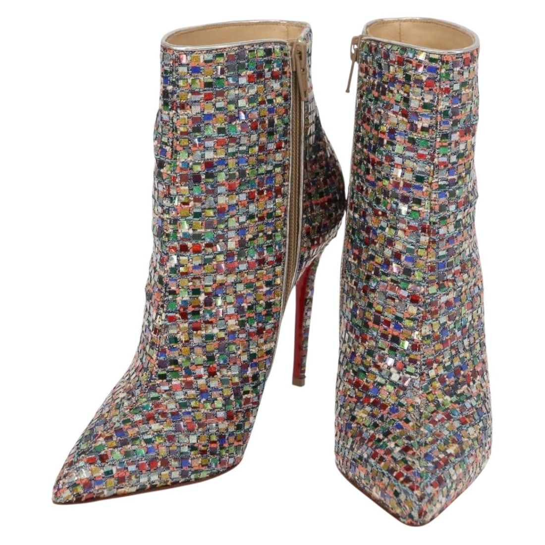 Christian Louboutin Multicolor Leather Ankle Boots Size 35.5 (1 of 18)