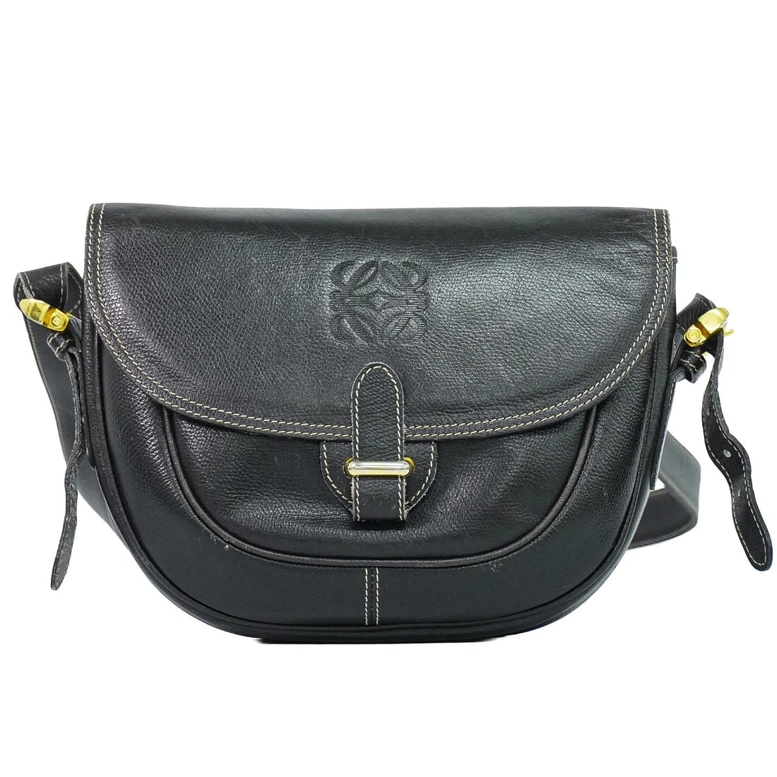 Loewe Anagram black leather shoulder bag (1 of 15)