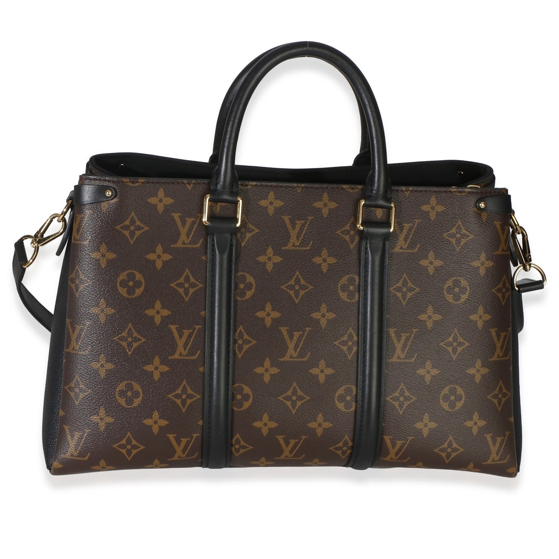 Louis Vuitton Soufflot MM Monogram Canvas Shoulder Bag Dustbag: Louis Vuitton Soufflot MM Monogram Canvas Shoulder Bag Dustbag Pre-owned Louis Vuitton Soufflot MM shoulder bag in monogram canvas with a black microfiber lining. This unisex design features both a ma