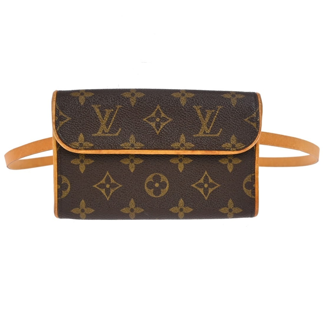 Louis Vuitton Pochette Florentine Monogram Canvas Belt Bag Small: Louis Vuitton Pochette Florentine Monogram Canvas Belt Bag Small Vintage Louis Vuitton Pochette Florentine bum bag in brown Monogram canvas with leather trim. This small belt bag features a magnetic s