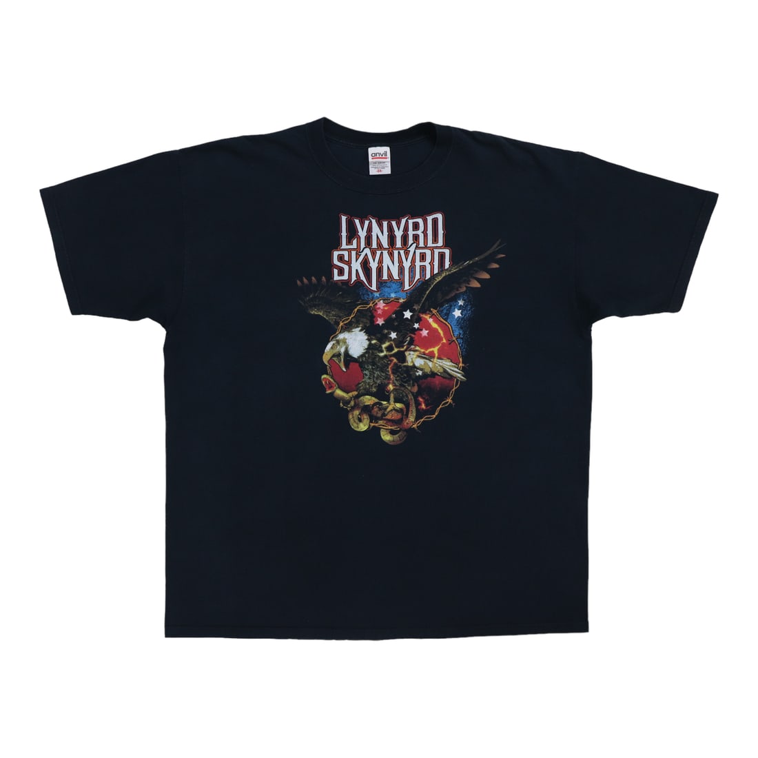 Vintage 2005 Lynyrd Skynyrd Black Tour T-Shirt XXL: Vintage 2005 Lynyrd Skynyrd Black Tour T-Shirt XXL This is an original vintage 2005 Lynyrd Skynyrd tour shirt, featuring front and back graphics. It is not a modern reproduction and is made of 100% co