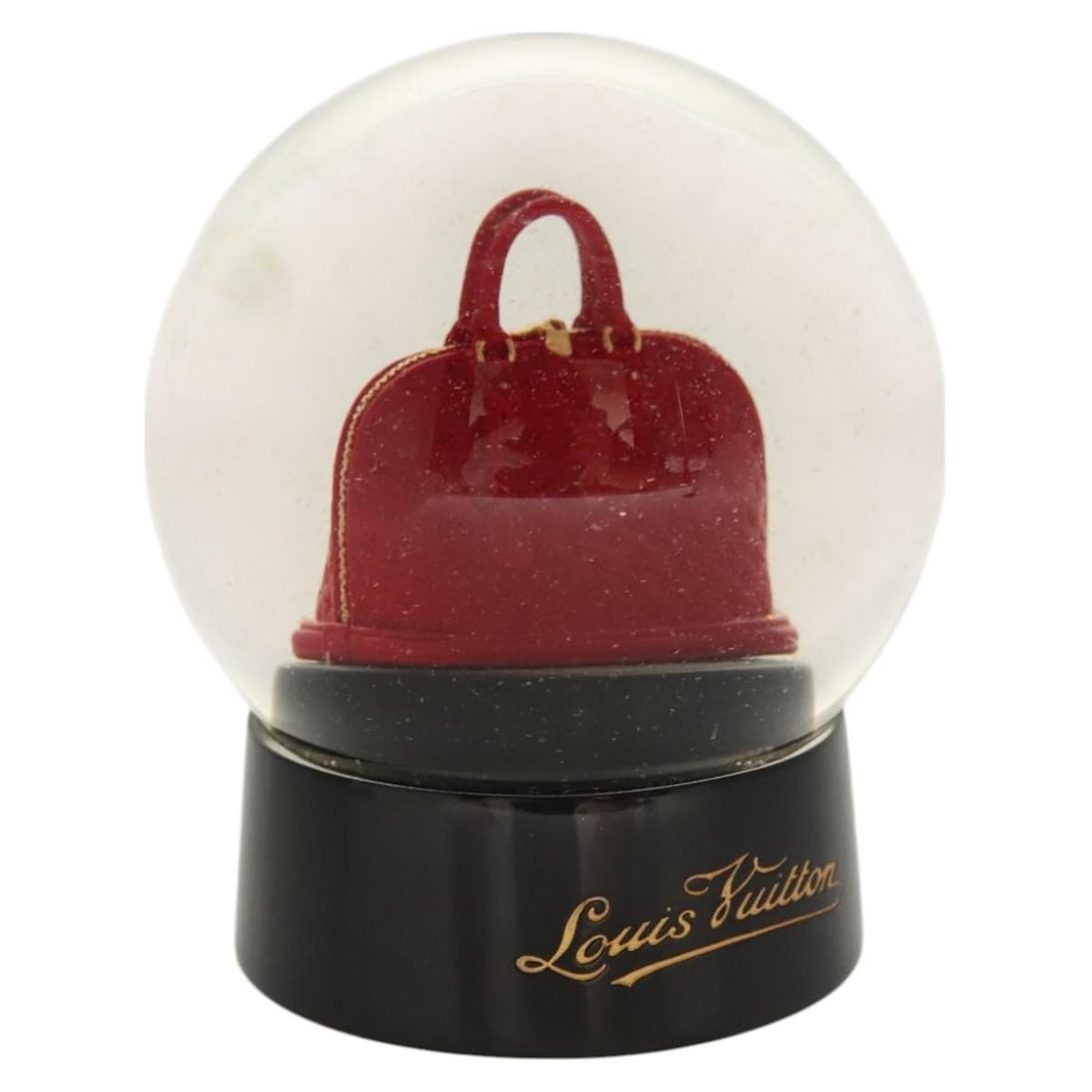 Louis Vuitton Alma snow globe clear red glass VIP limited (1 of 13)