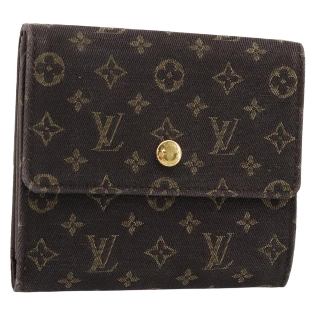 Louis Vuitton M95233 Mini Lin bifold wallet Ebene France (1 of 18)