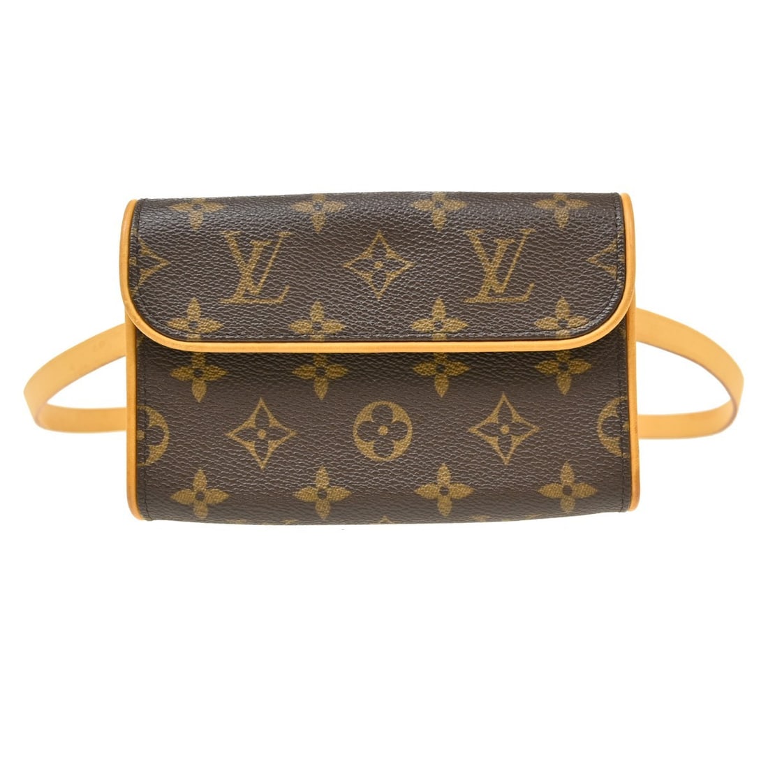 Louis Vuitton Pochette Florentine Monogram Waist Bag XS M51855: Louis Vuitton Pochette Florentine Monogram Waist Bag XS M51855 Vintage Louis Vuitton Pochette Florentine bum bag in brown Monogram canvas with leather trim and an adjustable leather belt. This compact