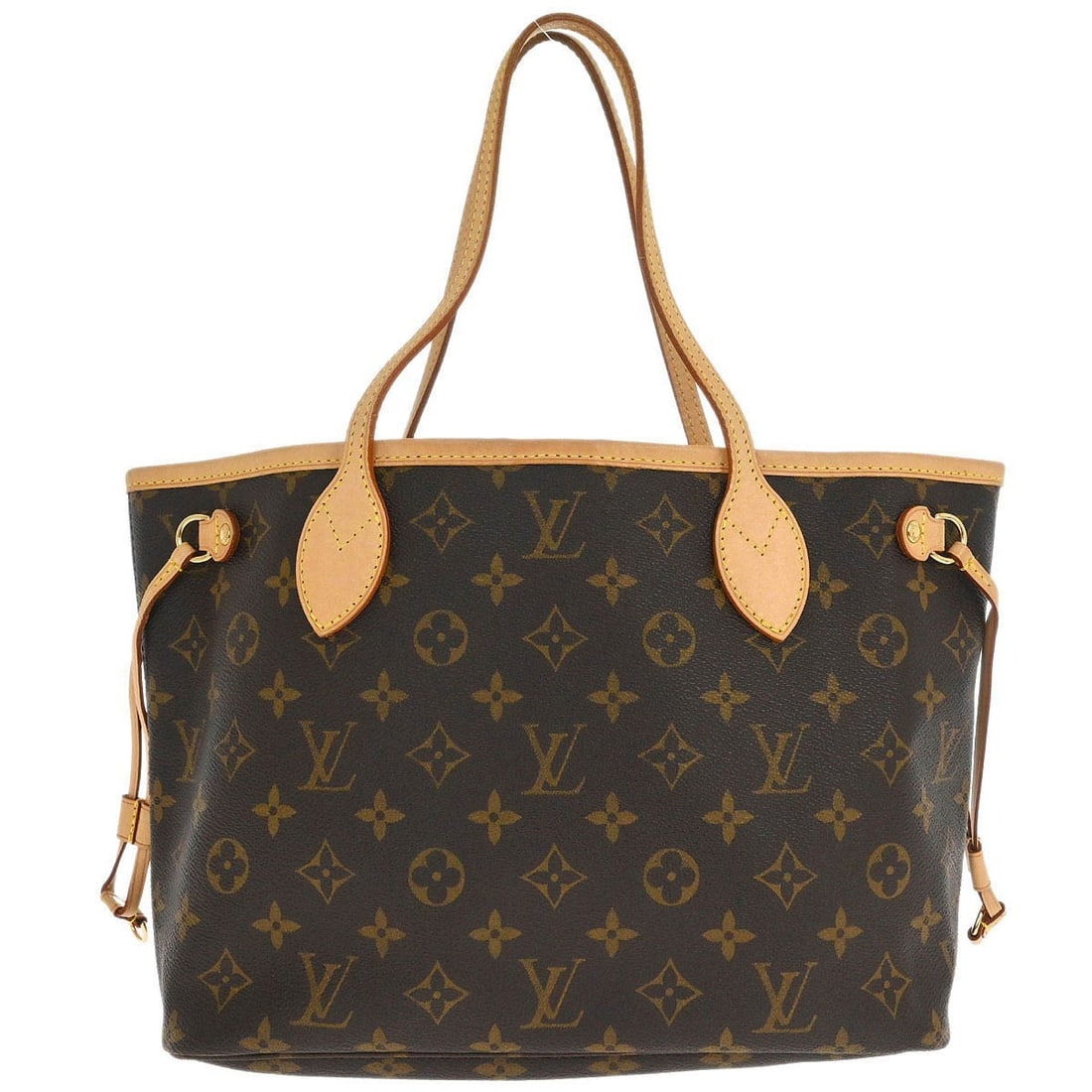 Louis Vuitton Neverfull PM Monogram Canvas Tote Bag M40155: Louis Vuitton Neverfull PM Monogram Canvas Tote Bag M40155 Louis Vuitton Neverfull PM tote handbag in brown Monogram canvas with leather trim and double handles. This women's medium tote features a ho