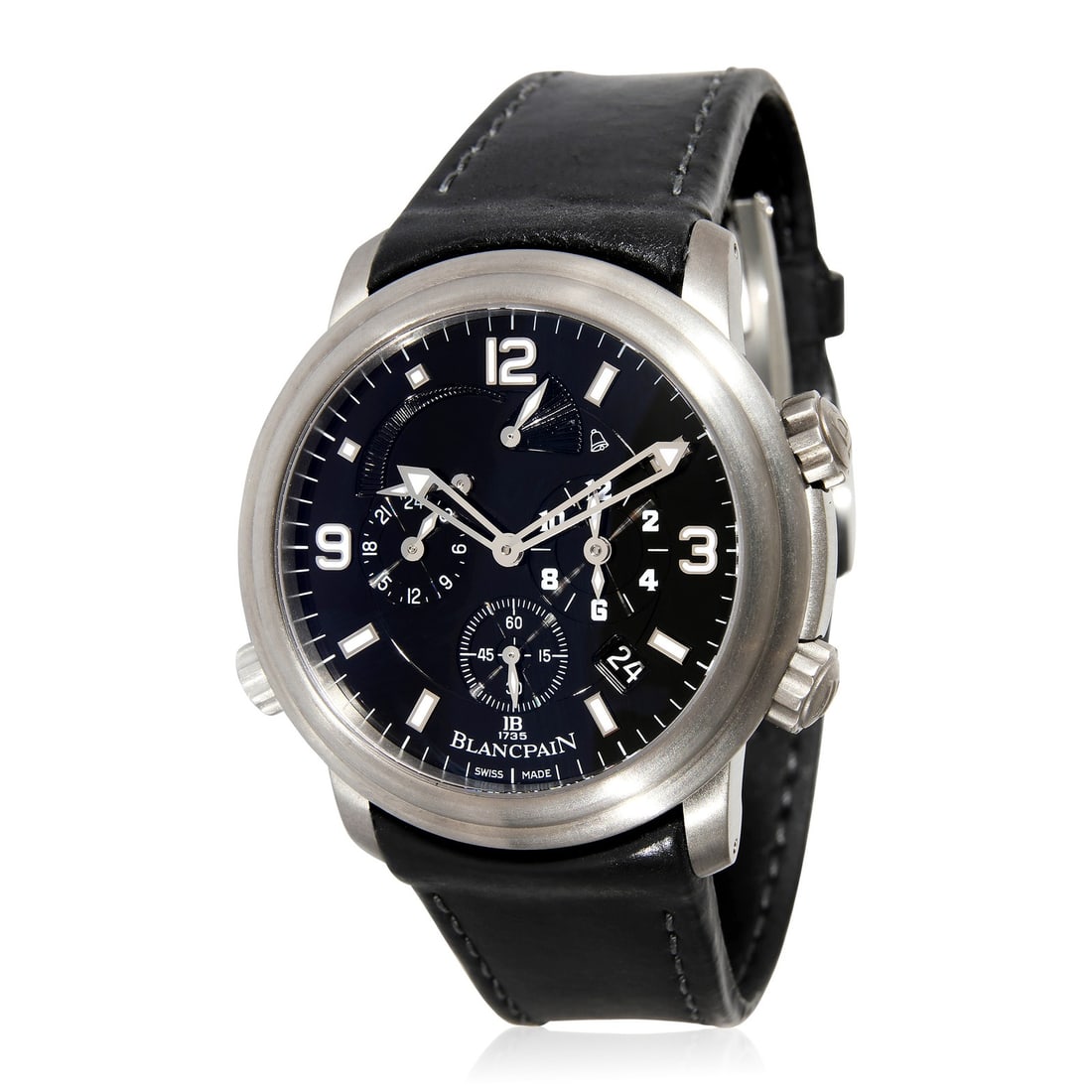Blancpain Leman Reveil GMT Titanium Automatic Men's Watch (1 of 6)