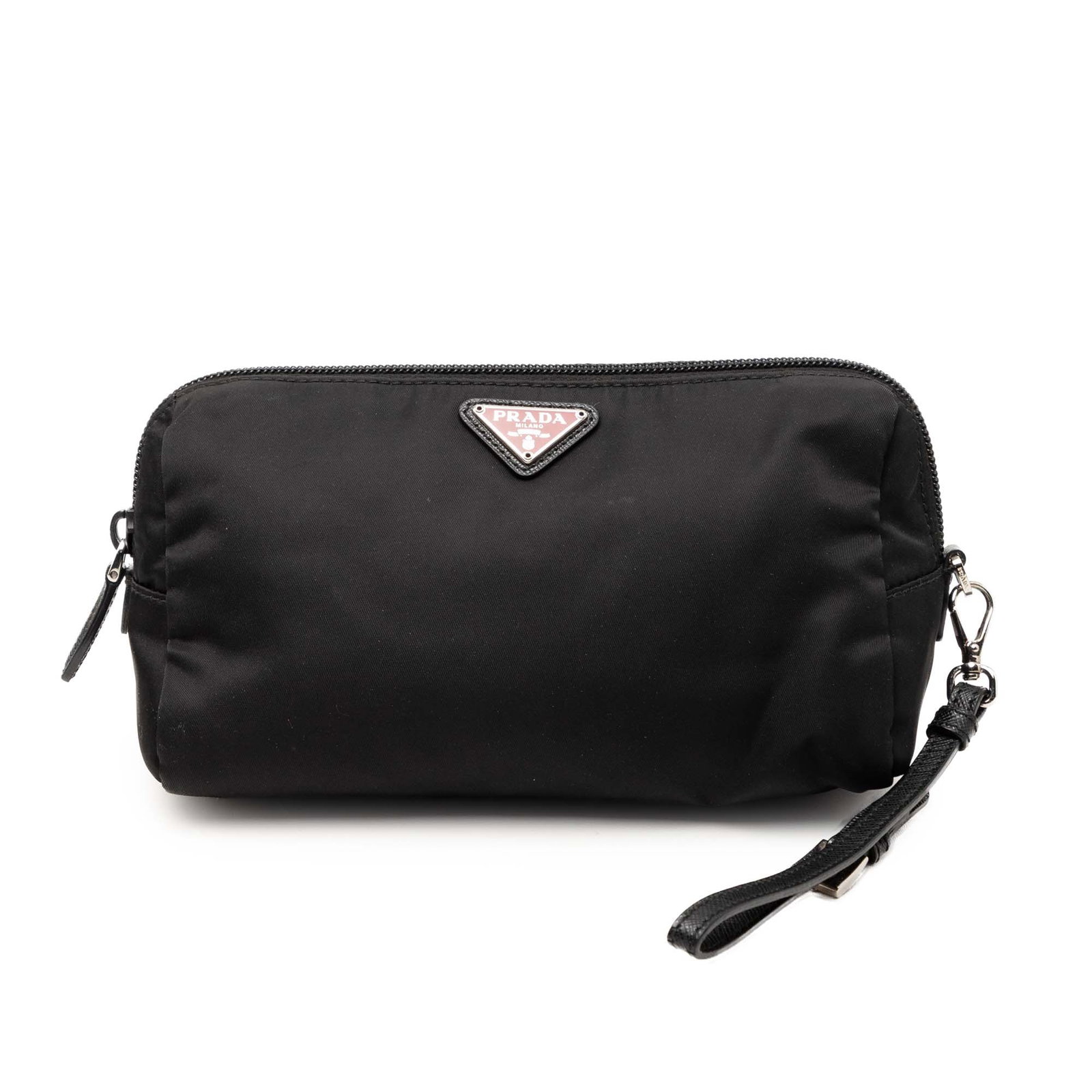 Prada Tessuto black nylon wristlet pouch (1 of 7)