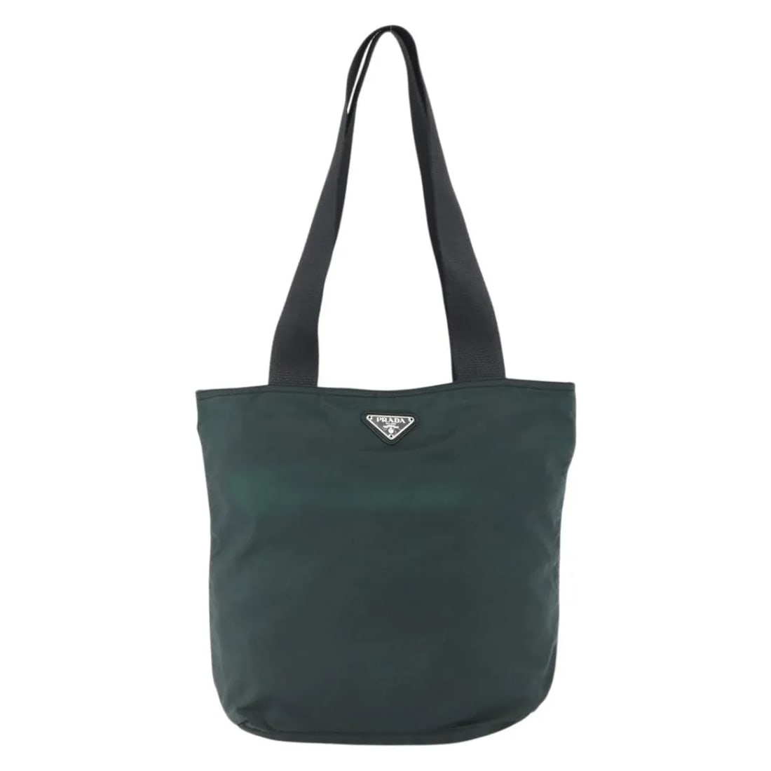 Prada Tessuto Vintage Green Nylon Zip Tote Bag 23cm x 29cm: Prada Tessuto Vintage Green Nylon Zip Tote Bag 23cm x 29cm This Prada Vintage Zip Tote is crafted from green nylon and designed for women. The bag features a zip closure and offers a spacious interior