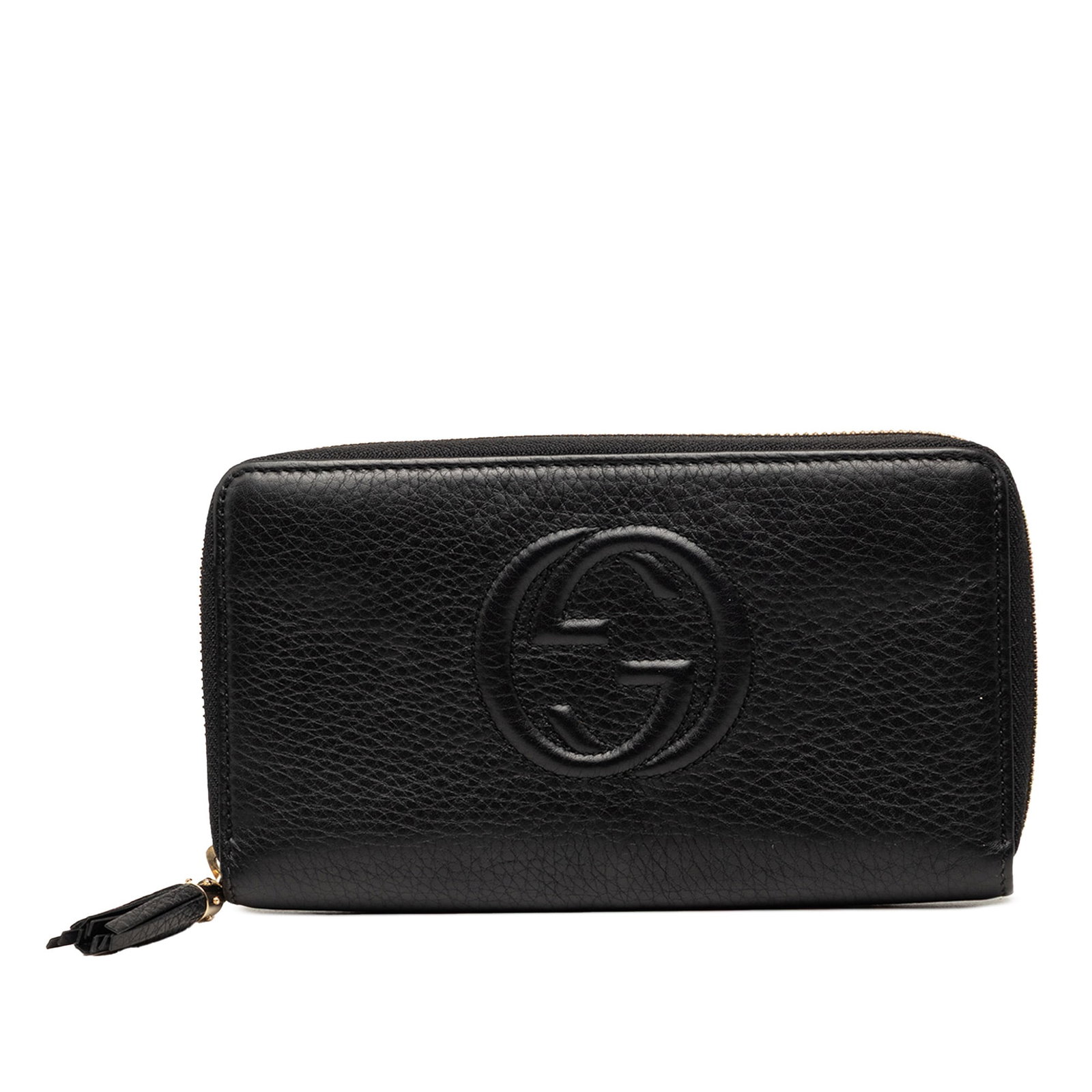 Gucci Soho Continental Zip Around Wallet in Black Leather (1 of 8)