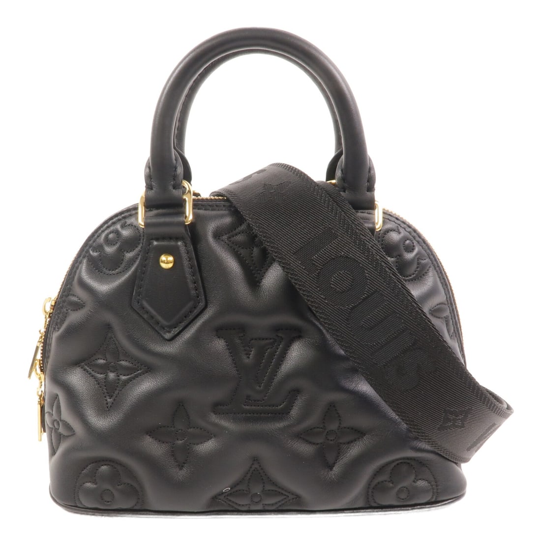 Louis Vuitton Alma BB Bubblegram calfskin black shoulder bag M59793 (1 of 13)
