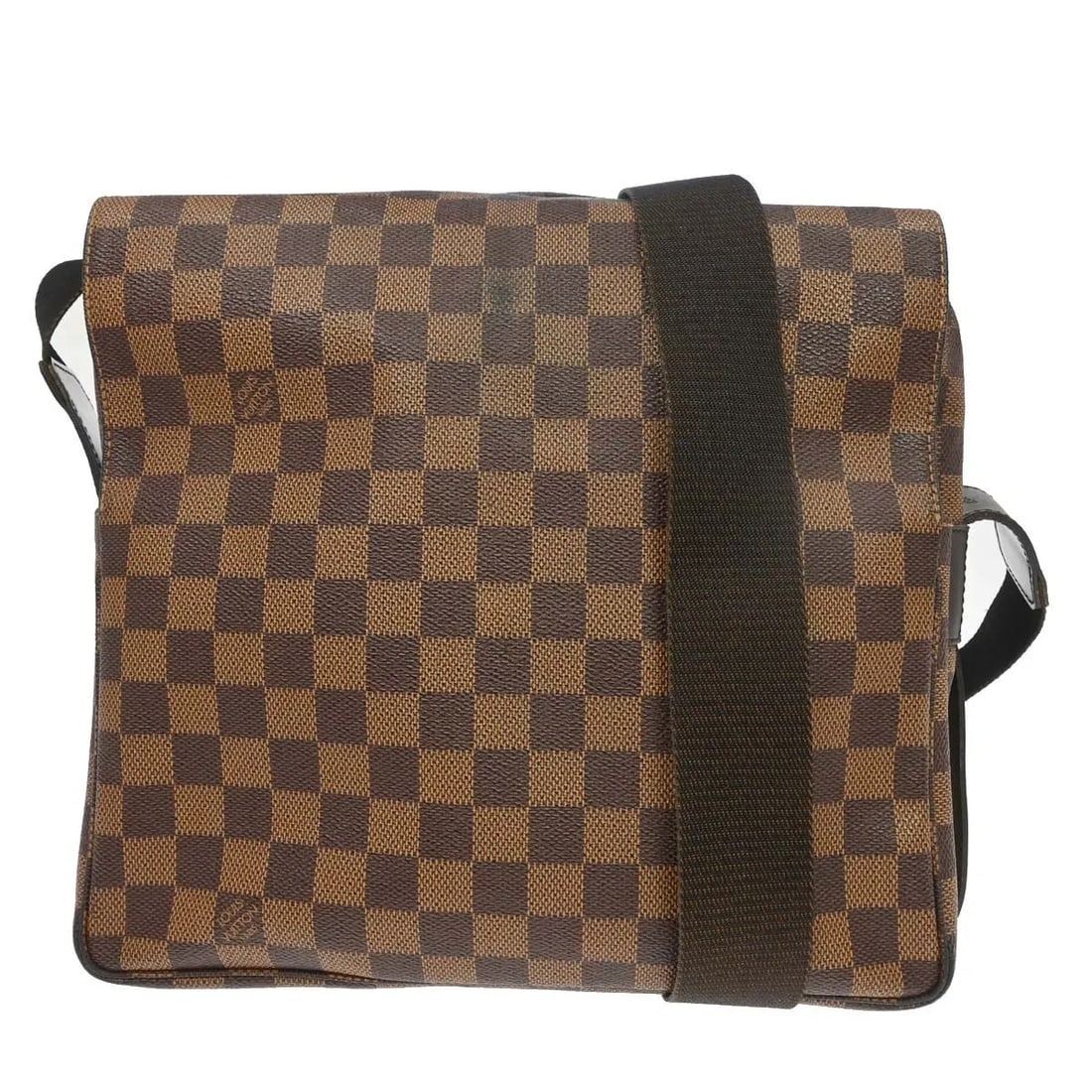 Louis Vuitton Naviglio Unisex Brown Damier Canvas Bag: Louis Vuitton Naviglio Unisex Brown Damier Canvas Bag Louis Vuitton Naviglio shoulder bag in brown Damier canvas. This unisex bag is made in France and remains in good condition with visible wear. Not