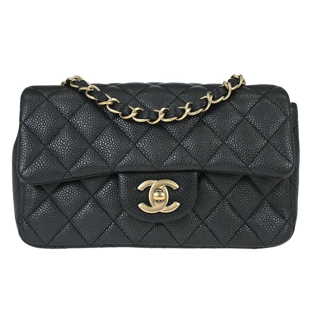 CHANEL Classic Flap Small Black Quilted Leather Shoulder Bag (1 of 15)