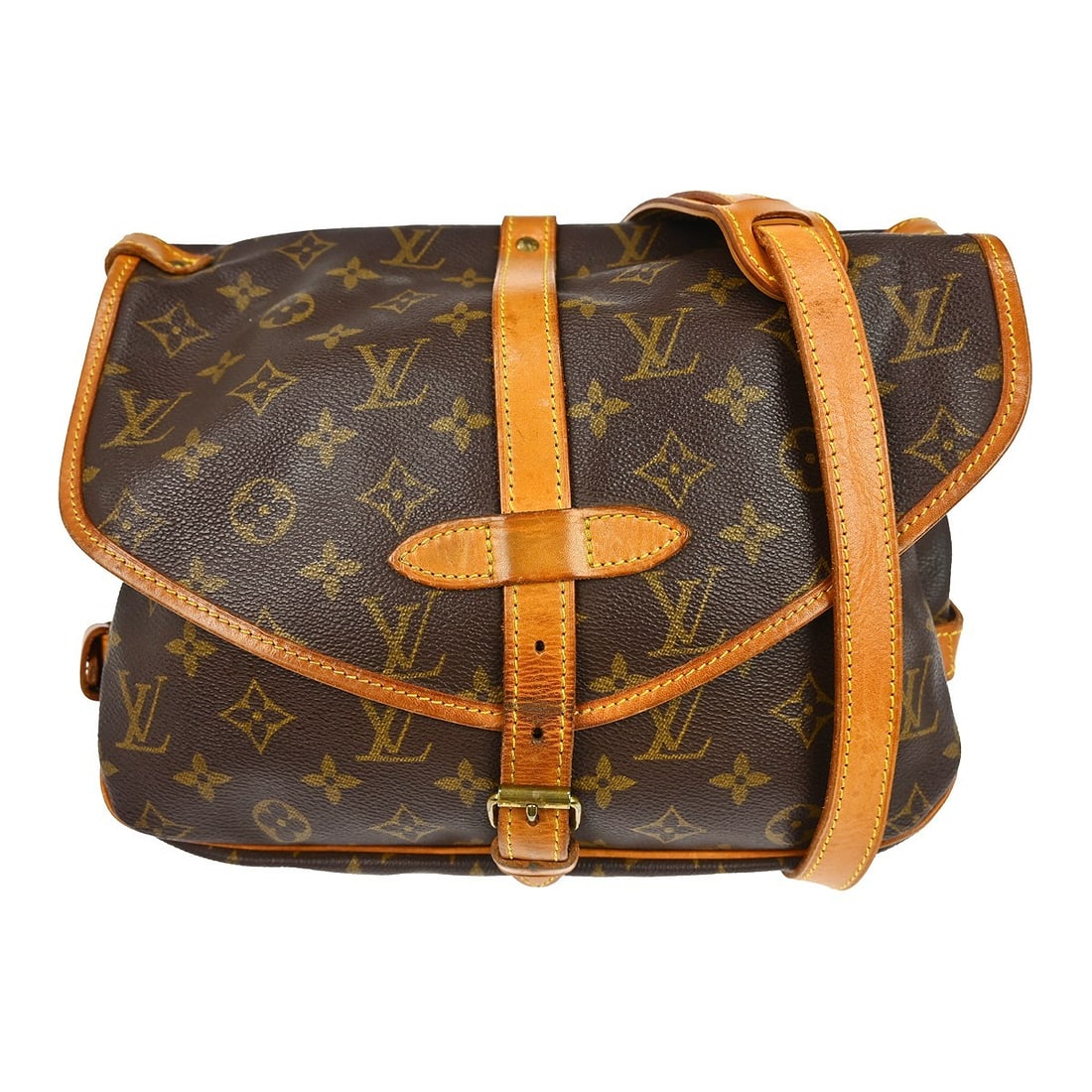 Louis Vuitton Saumur 30 Monogram Shoulder Bag M42256 (1 of 18)