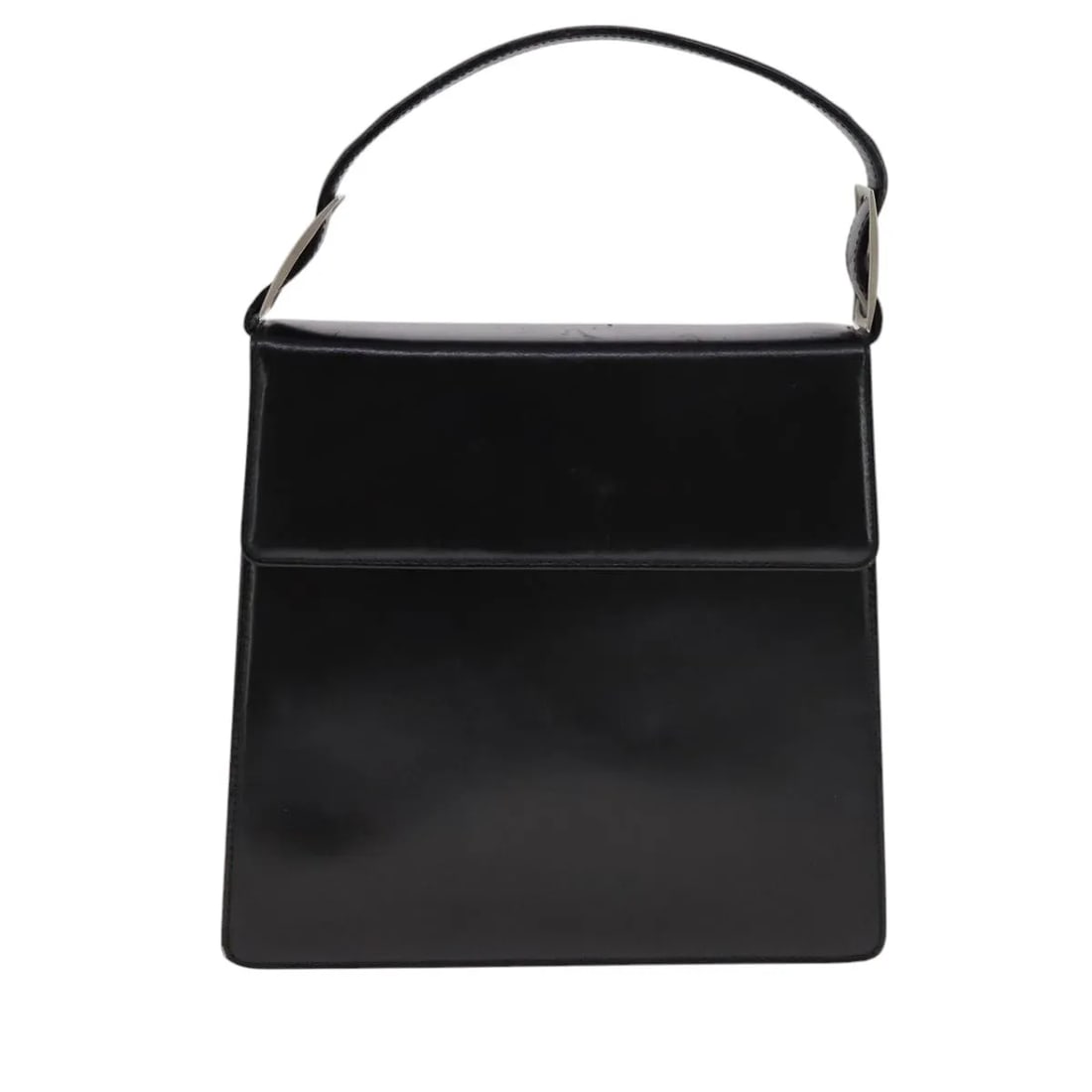 Salvatore Ferragamo Vintage Top Handle Black Leather Handbag: Salvatore Ferragamo Vintage Top Handle Black Leather Handbag Vintage Salvatore Ferragamo top handle bag in black leather. This women's bag is made in Italy and remains complete with no missing parts. 