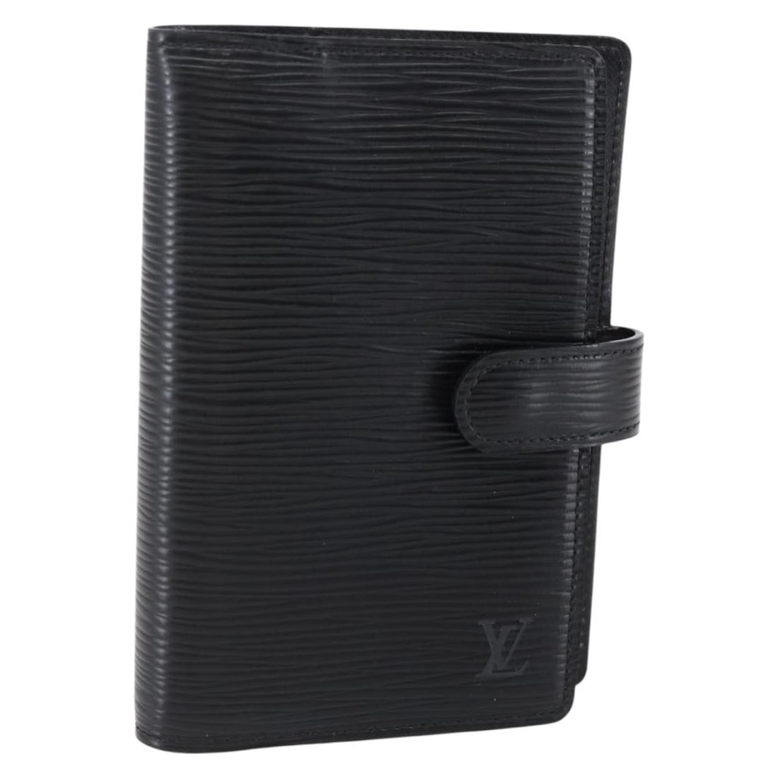 LOUIS VUITTON Epi Leather Black Agenda PM Day Planner Cover R20092: LOUIS VUITTON Epi Leather Black Agenda PM Day Planner Cover R20092 This authentic LOUIS VUITTON Epi Agenda PM Day Planner Cover is a stylish and functional accessory crafted from high-quality Epi leat