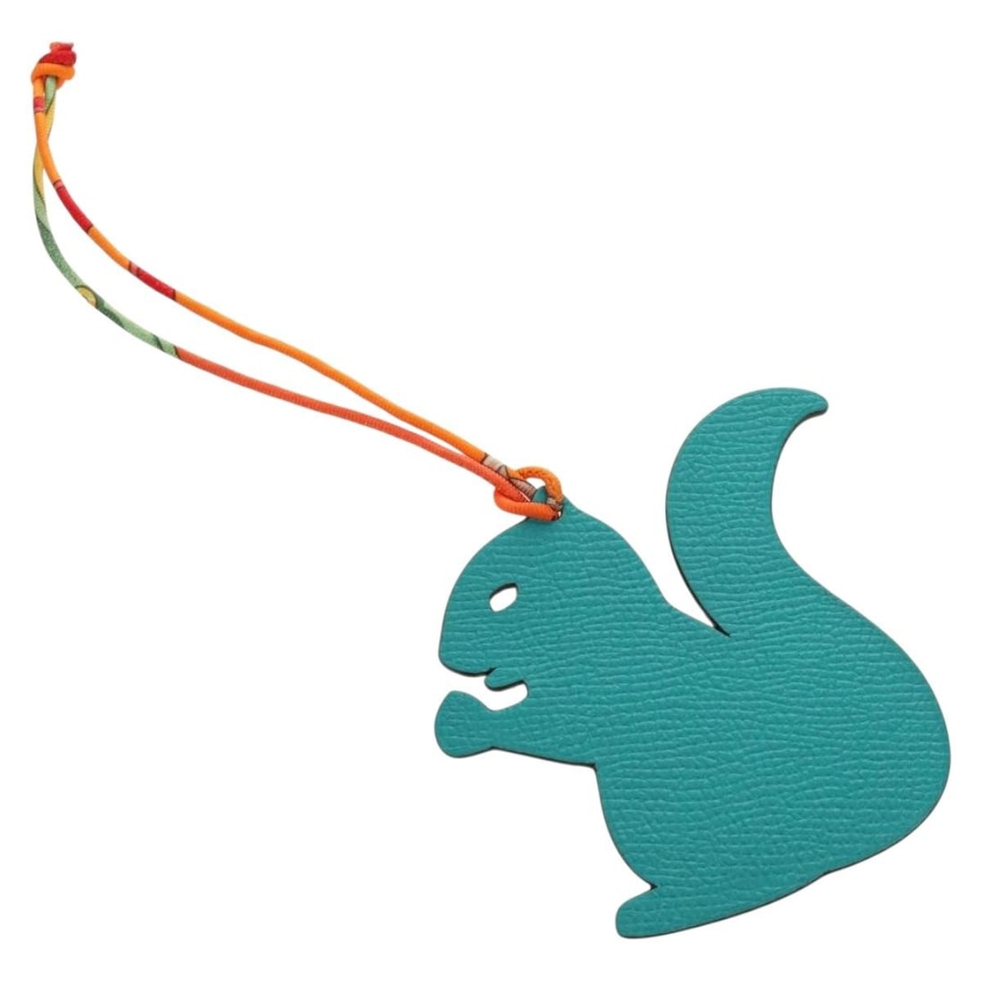 Hermes Petit H Green Leather Squirrel Bag Charm: Hermes Petit H Green Leather Squirrel Bag Charm Hermes Petit H squirrel charm in green leather. This women's charm is made in France and comes with its item box. It is in pristine condition, with the 