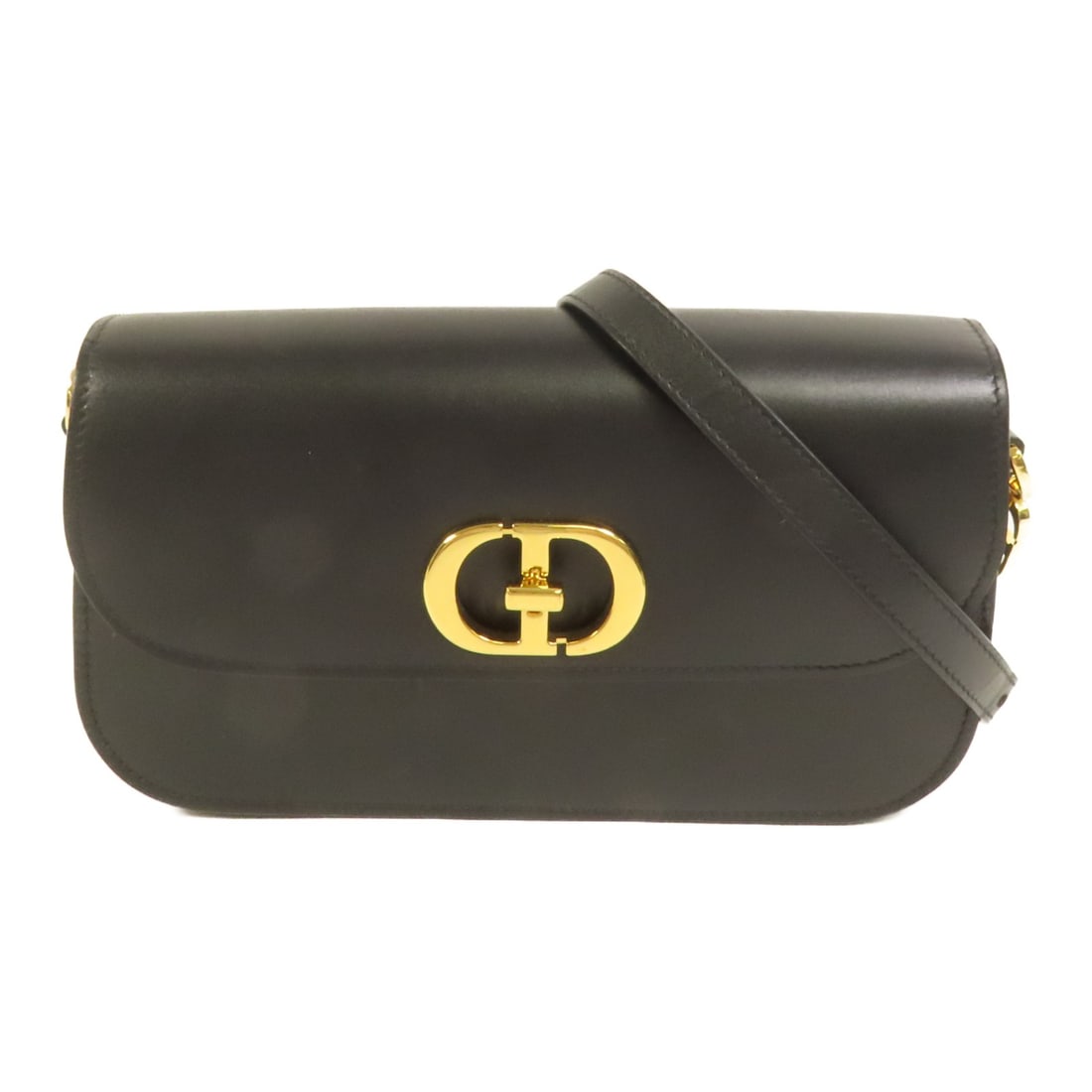 Dior 30 Montaigne Avenue Black Calfskin Shoulder Bag GHW: Dior 30 Montaigne Avenue Black Calfskin Shoulder Bag GHW This Christian Dior 30 Montaigne Avenue shoulder bag is crafted from luxurious black calfskin leather and features gold-tone hardware. Designed
