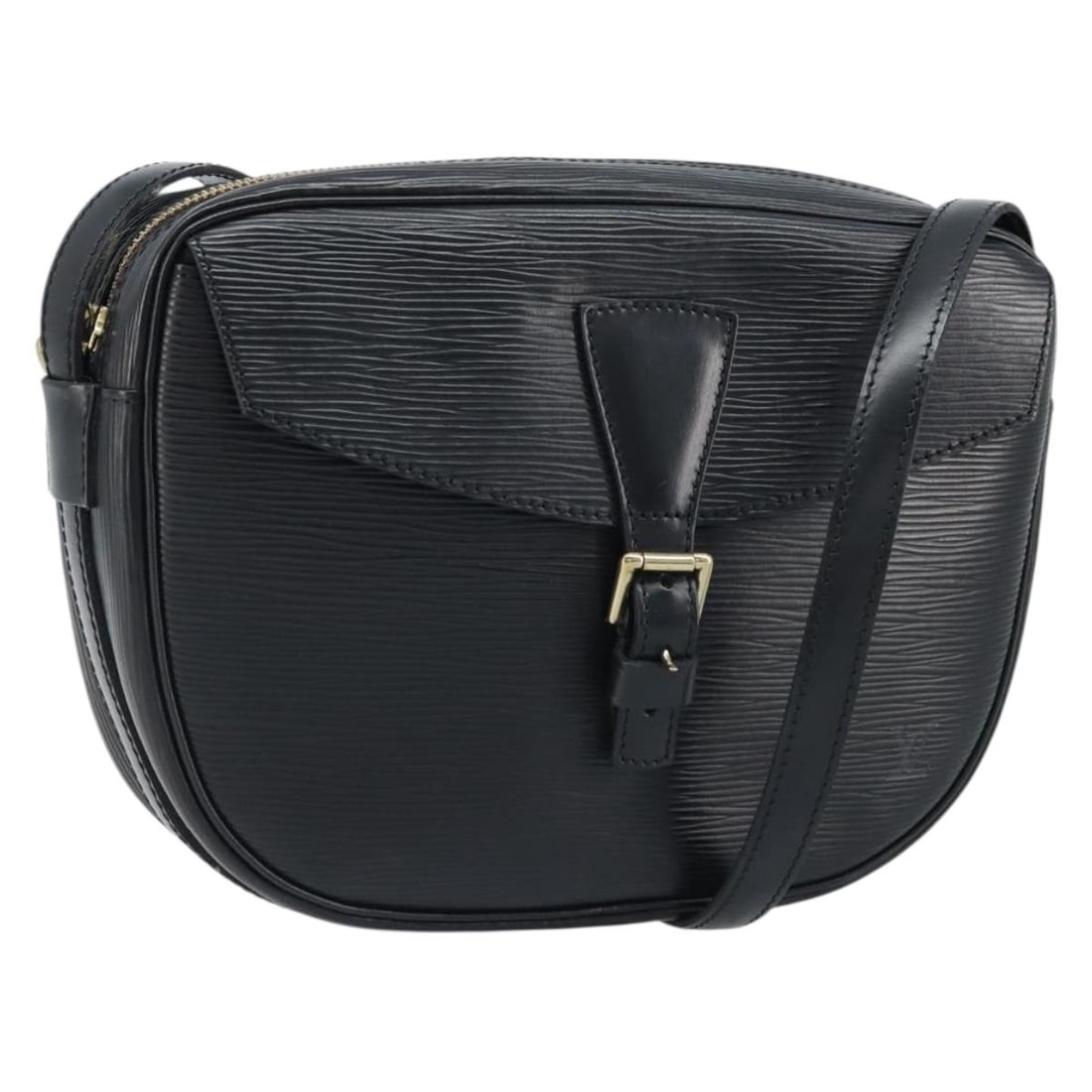 Louis Vuitton M52152 Jeune Fille MM Black Epi Leather Shoulder Bag: Louis Vuitton M52152 Jeune Fille MM Black Epi Leather Shoulder Bag Louis Vuitton Jeune Fille MM shoulder bag in black Epi leather. This women's shoulder bag is made in France and features an adjustabl