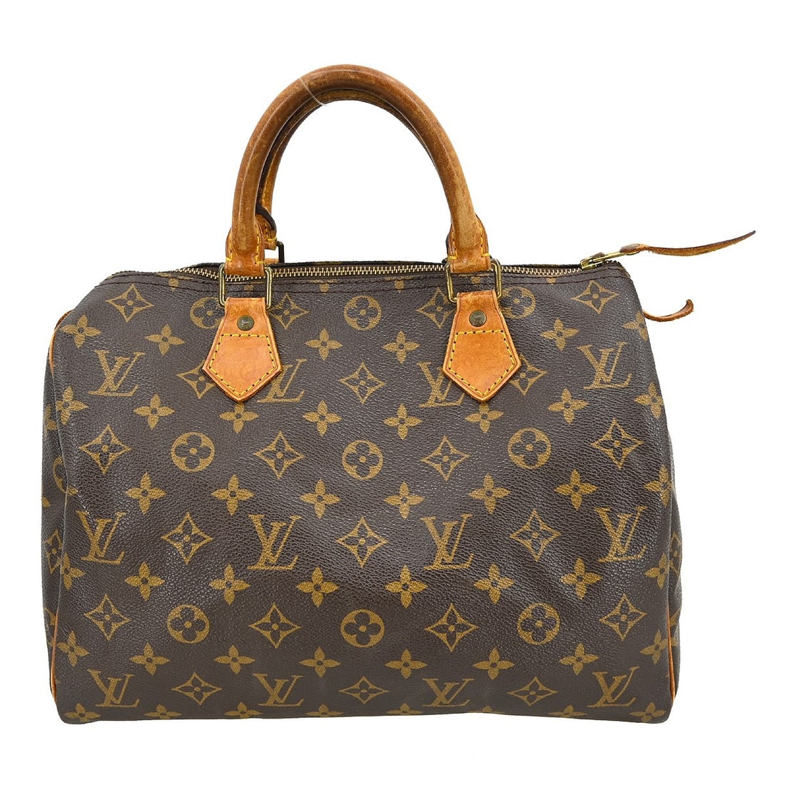 Louis Vuitton Speedy 30 Monogram Canvas Satchel M41526: Louis Vuitton Speedy 30 Monogram Canvas Satchel M41526 Vintage Louis Vuitton Speedy 30 handbag in Monogram canvas with leather double handles and a zip-top closure. This women's satchel/top handle bag