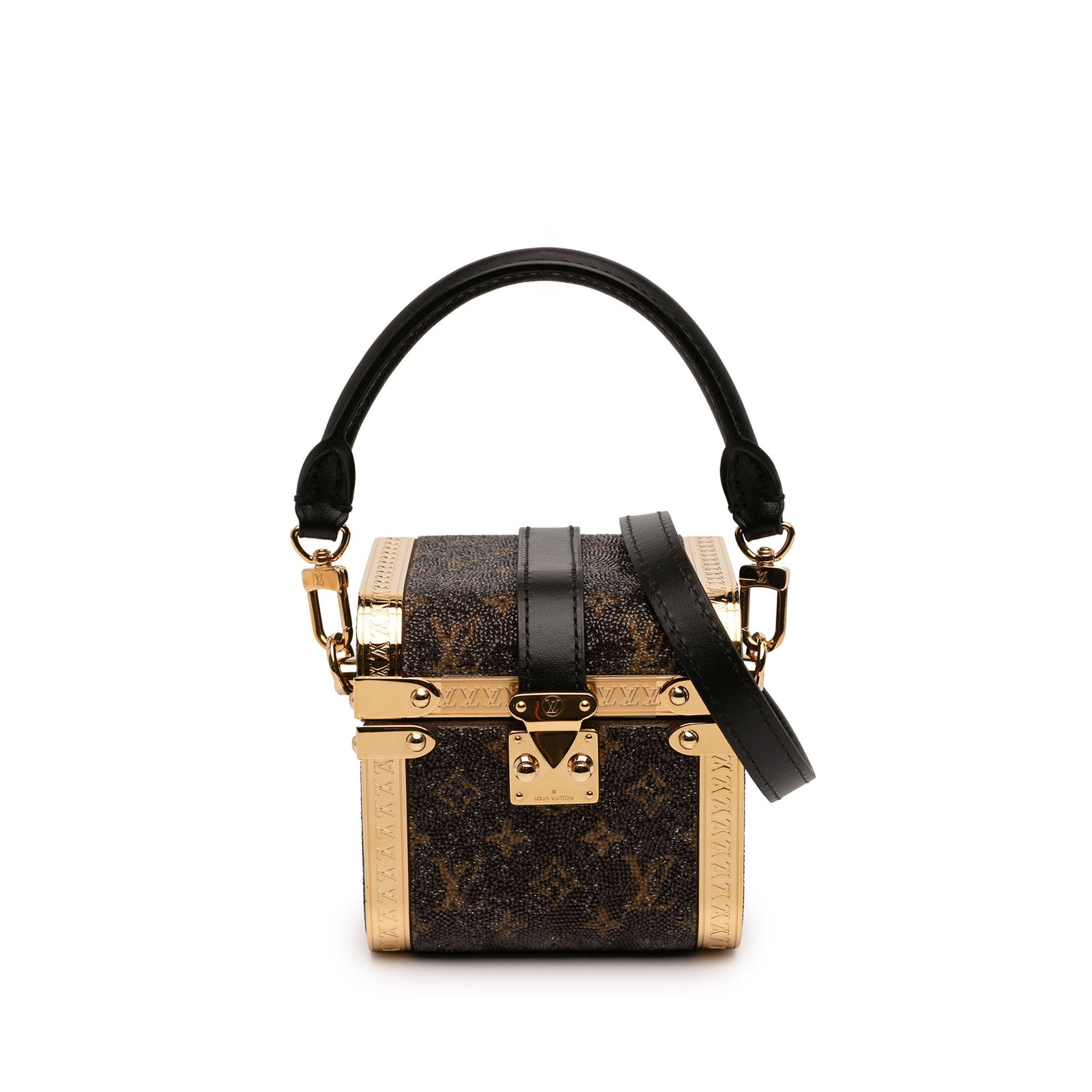 Louis Vuitton Sea Treasure satin box satchel with crystal trim (1 of 7)