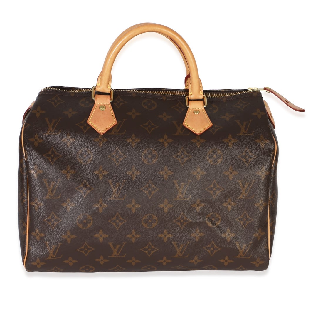 Louis Vuitton Speedy 30 Monogram Canvas Brown Top Handle Bag: Louis Vuitton Speedy 30 Monogram Canvas Brown Top Handle Bag This Louis Vuitton Monogram Canvas Speedy 30 is a pre-owned top handle handbag crafted from signature brown monogram canvas with gold-tone 