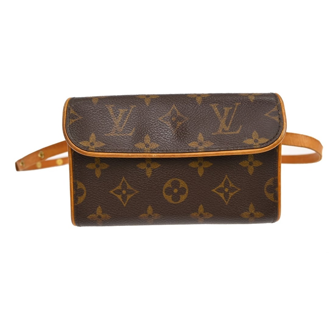 Louis Vuitton Pochette Florentine Small Monogram Bum Bag M51855: Louis Vuitton Pochette Florentine Small Monogram Bum Bag M51855 Vintage Louis Vuitton Pochette Florentine bum bag in brown Monogram canvas and leather. This small women's bag features a magnetic snap 