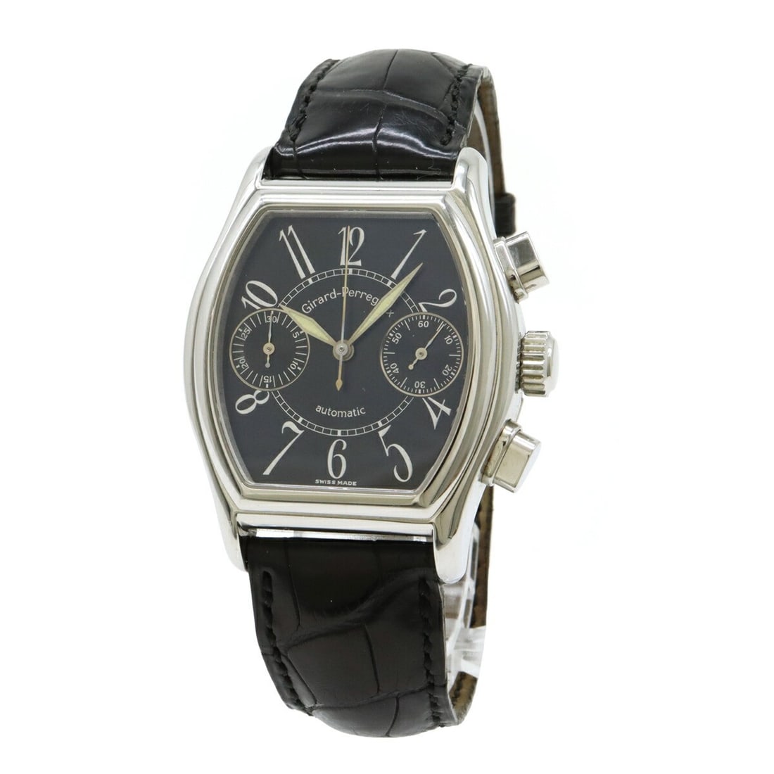 Girard Perregaux Richeville Chronograph Automatic Steel Mens Watch (1 of 9)