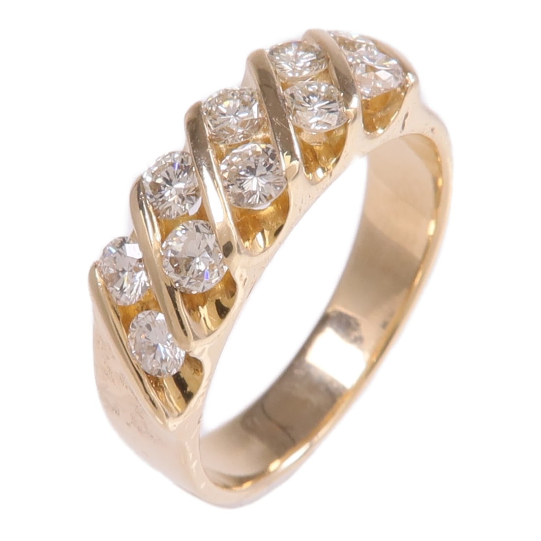 Diamond Ring in 18K Yellow Gold Size 6.75 (1 of 8)