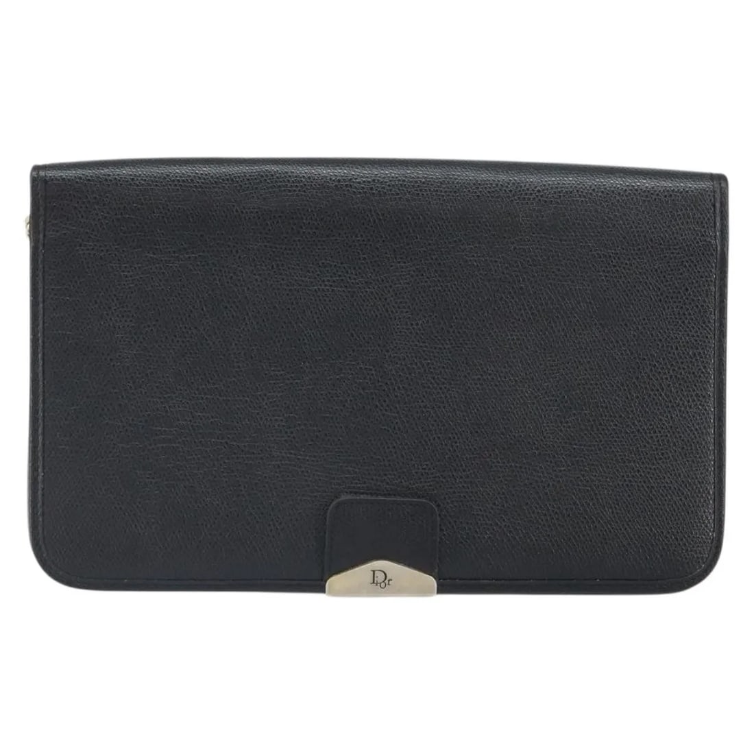 Christian Dior Vintage Chain Flap Shoulder Bag Black Leather: Christian Dior Vintage Chain Flap Shoulder Bag Black Leather This Christian Dior vintage chain flap shoulder bag is crafted from black leather with a classic silhouette. Designed for women, it feature