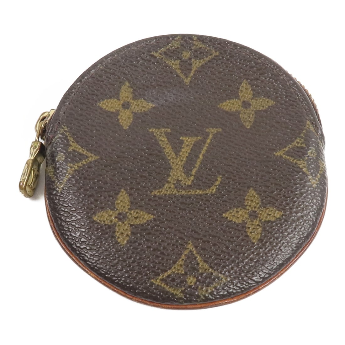 Louis Vuitton Monogram Brown Coin Purse GHW: Louis Vuitton Monogram Brown Coin Purse GHW This Louis Vuitton coin purse features the iconic monogram pattern in brown PVC coated canvas. Designed for women, it offers a compact and practical solutio