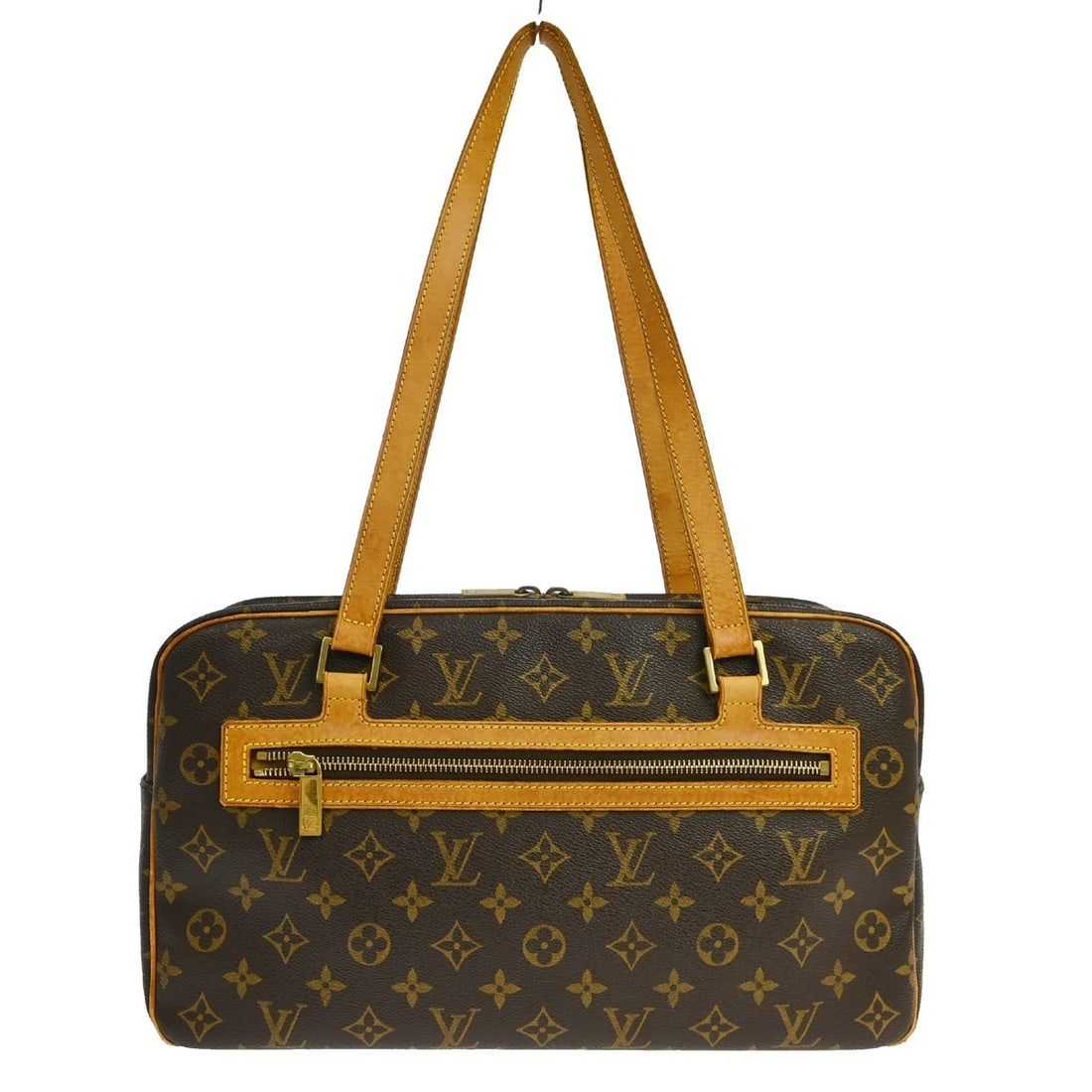 Louis Vuitton Cite GM Monogram Canvas Large Shoulder Bag M51181: Louis Vuitton Cite GM Monogram Canvas Large Shoulder Bag M51181 Louis Vuitton Cite GM shoulder bag in brown monogram canvas with leather trim. This large unisex shoulder bag features a zip closure, do